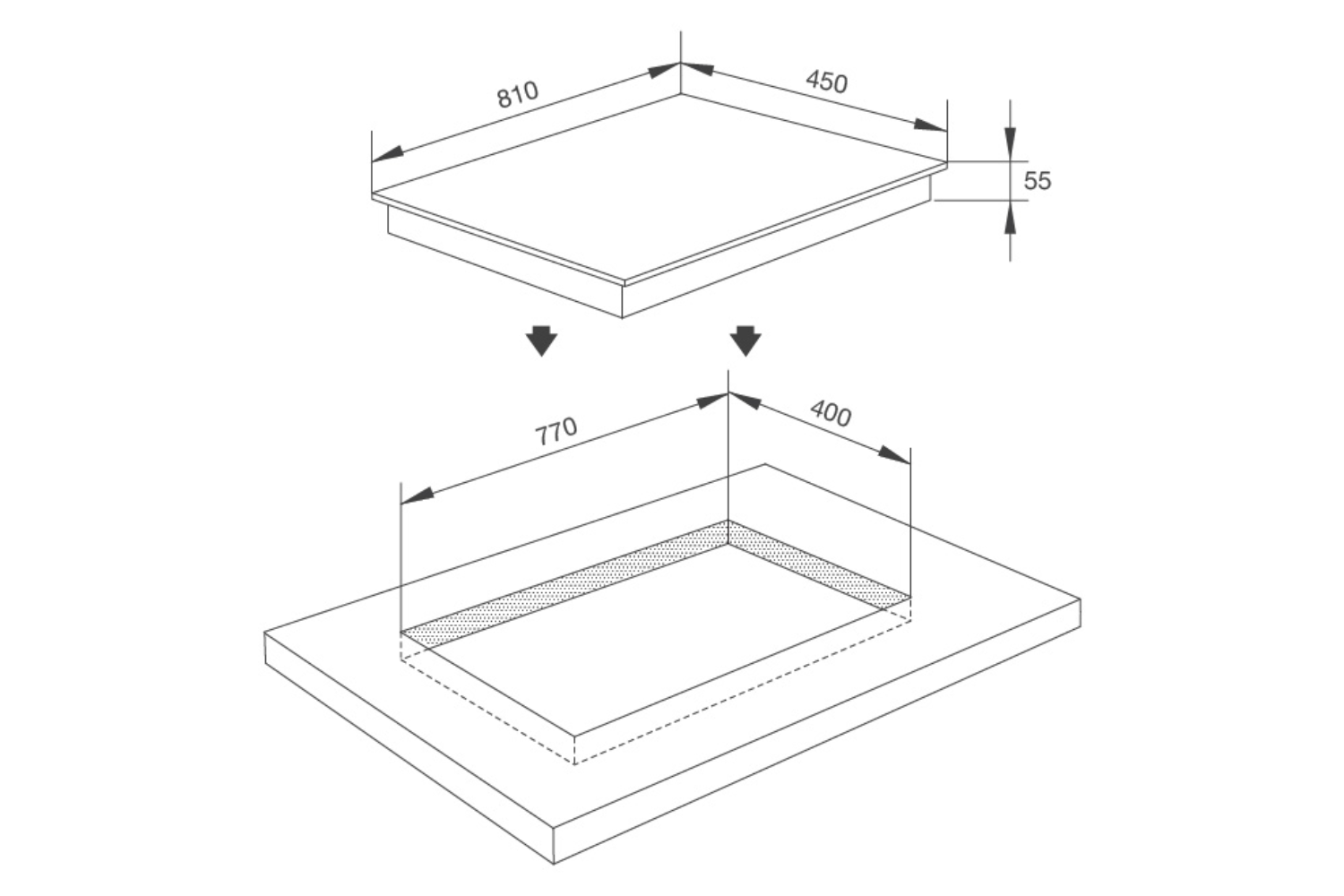 Bếp Từ Hồng Ngoại Malloca MH-03IRB SB | Lắp Âm Kết Hợp 01 Điện 02 Từ