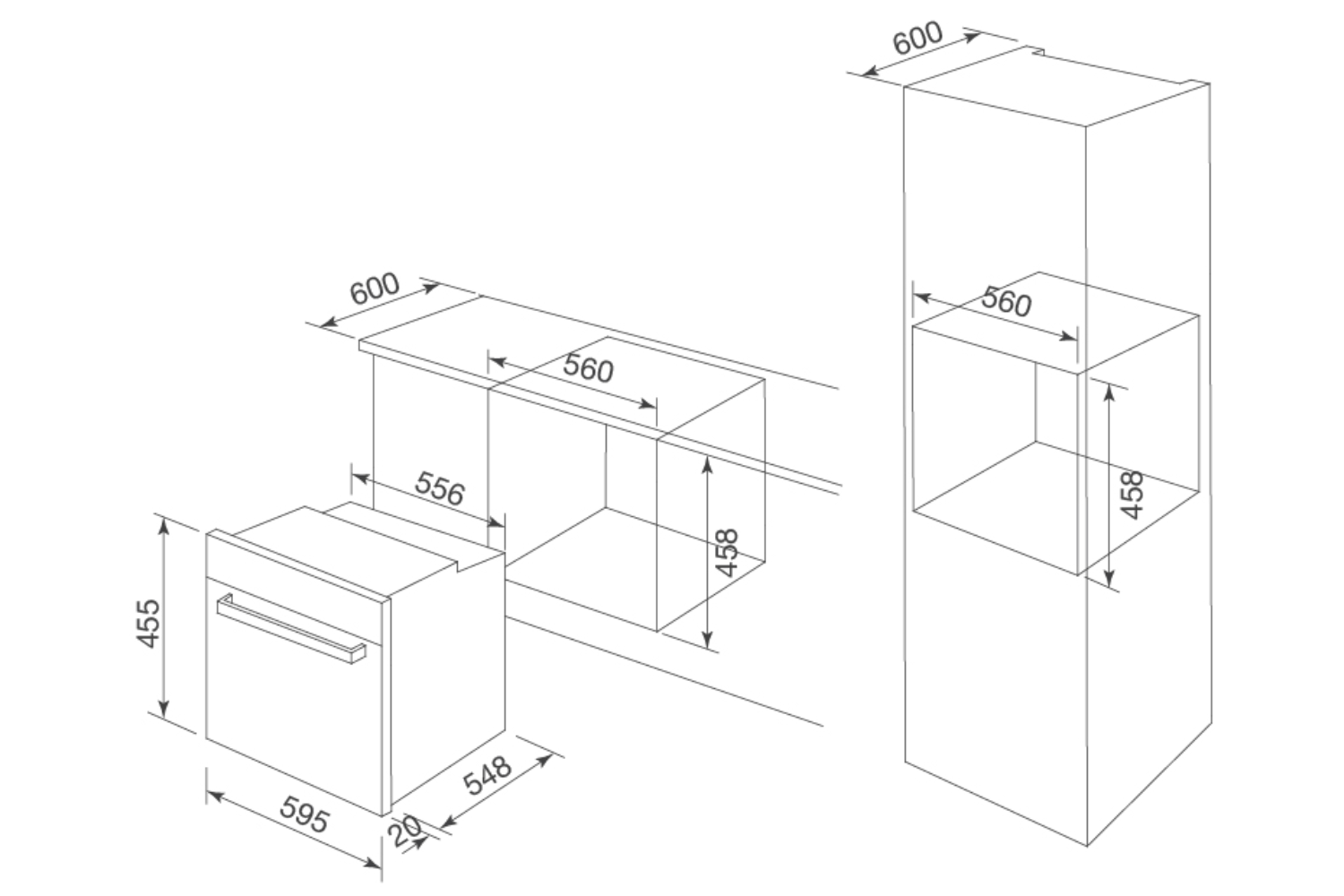 Lò Nướng Vi Sóng Malloca MW-944TA | Lắp Âm 44 Lít