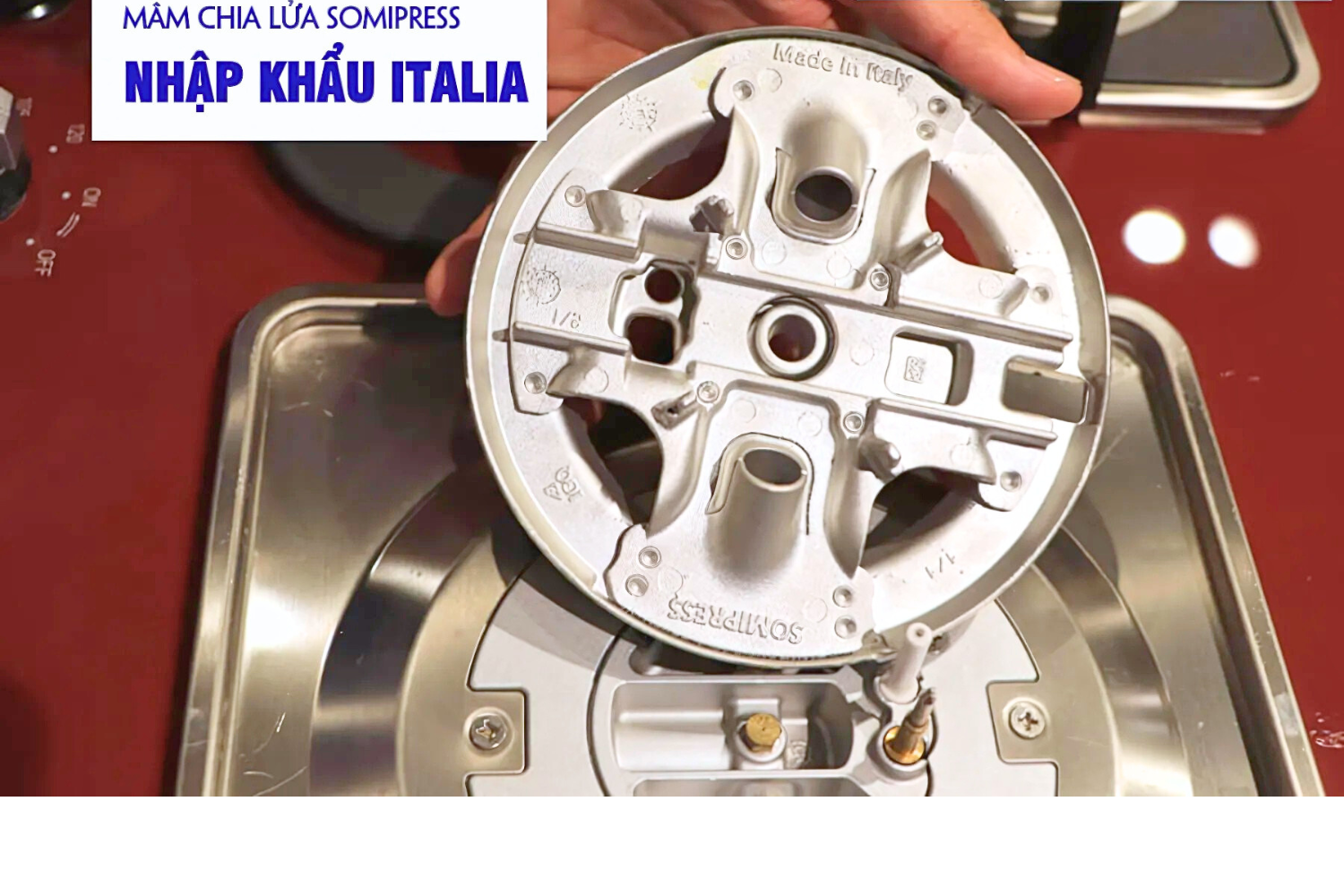 Bếp Gas Malloca AS 9403R  - Bếp Âm 03 Vùng Nấu