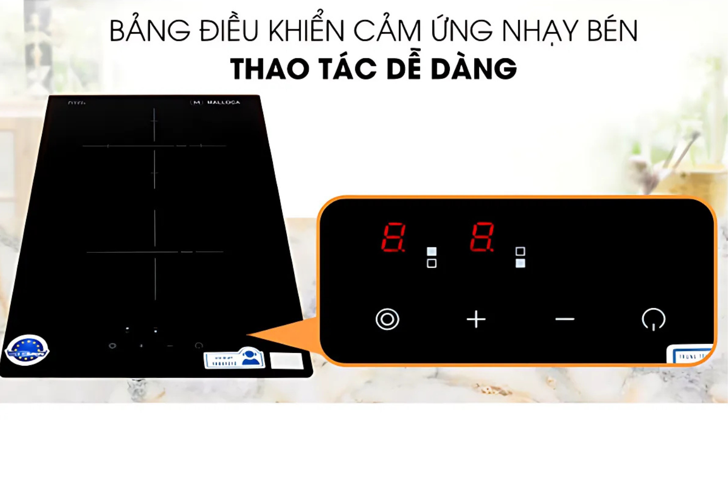 Bếp điện đôi Malloca MDR 302