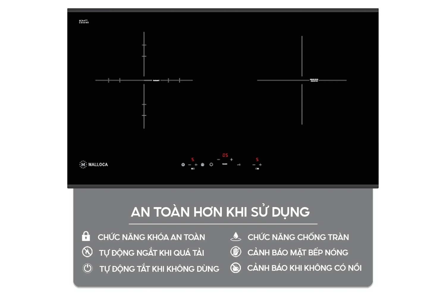 Bếp điện từ Malloca MIR 772