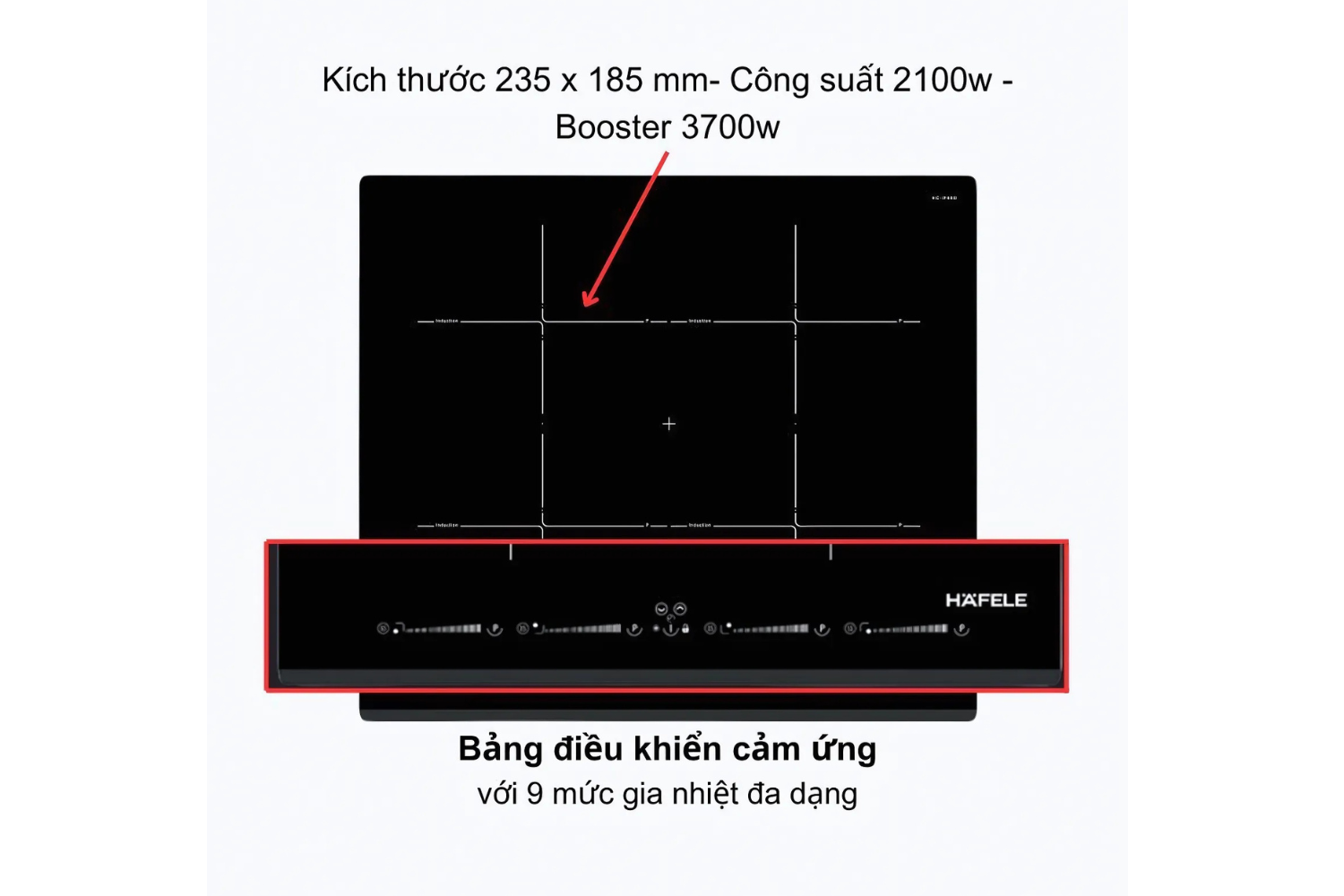 Bếp Từ Âm Hafele HC-IF60D (536.01.911) | 04 Vùng Ghép Nối