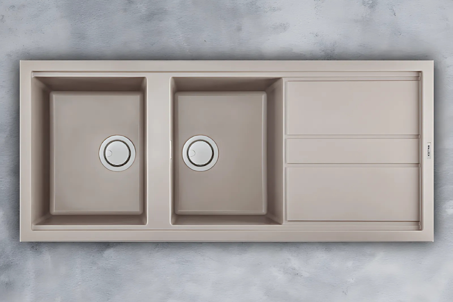 Chậu Rửa Bát 2 Hố Bằng Đá Granite Malloca TORTORA K-50043