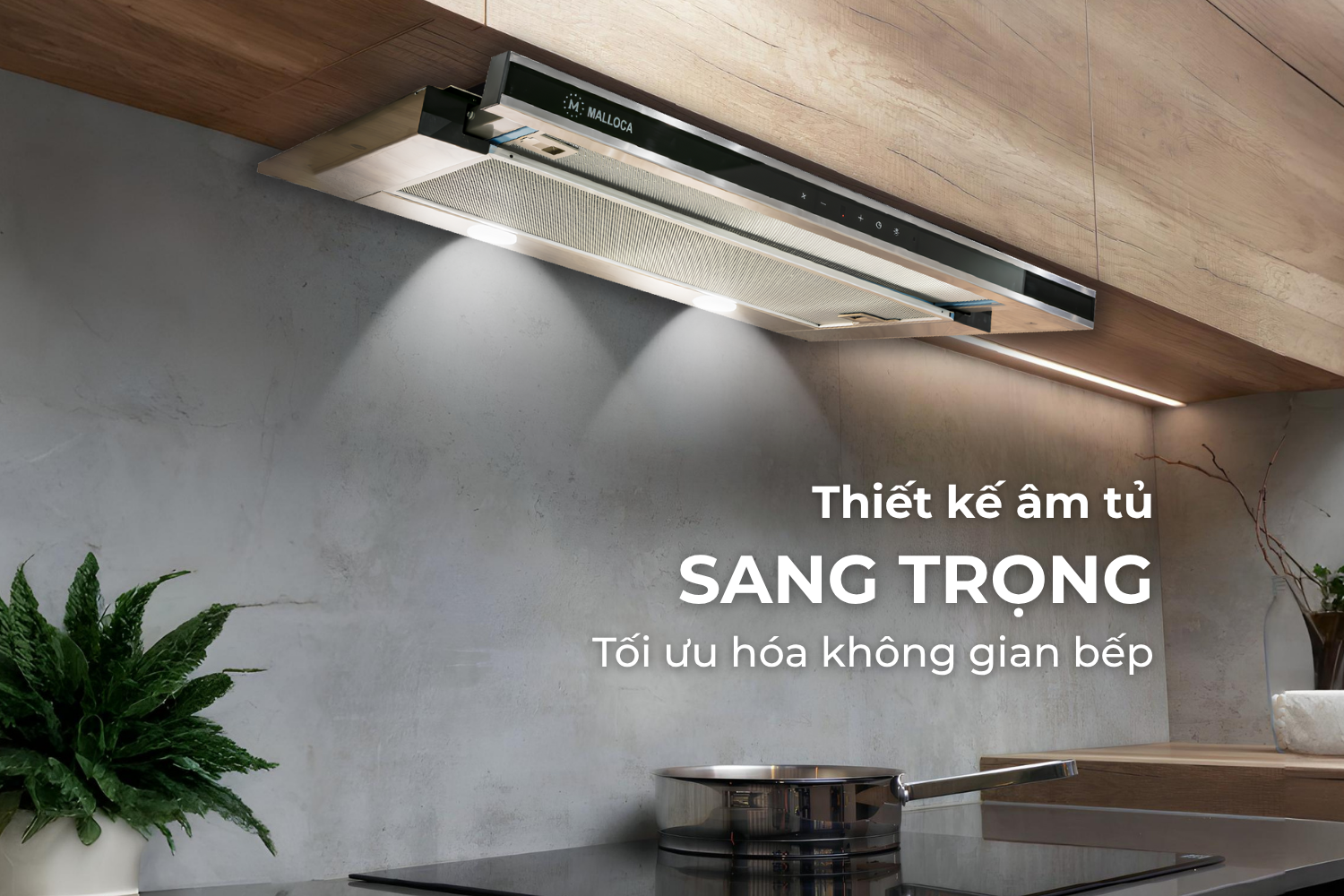 Máy hút mùi âm tủ Malloca K1506 TC