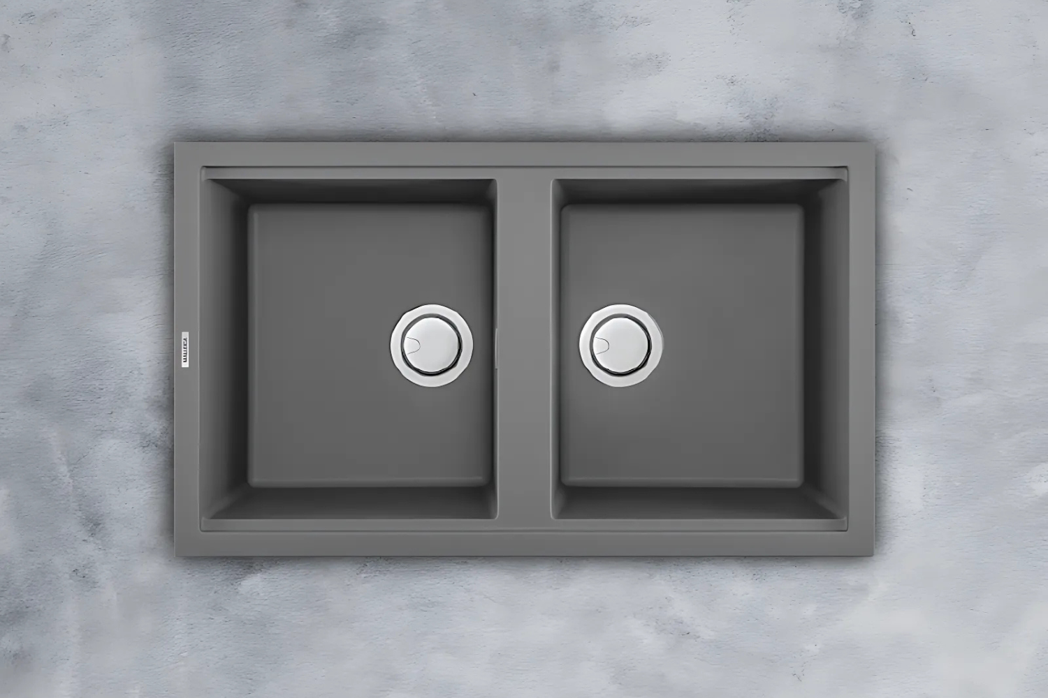 Chậu Rửa Bát 2 Hố Bằng Đá Granite Malloca TITANIUM K-45073