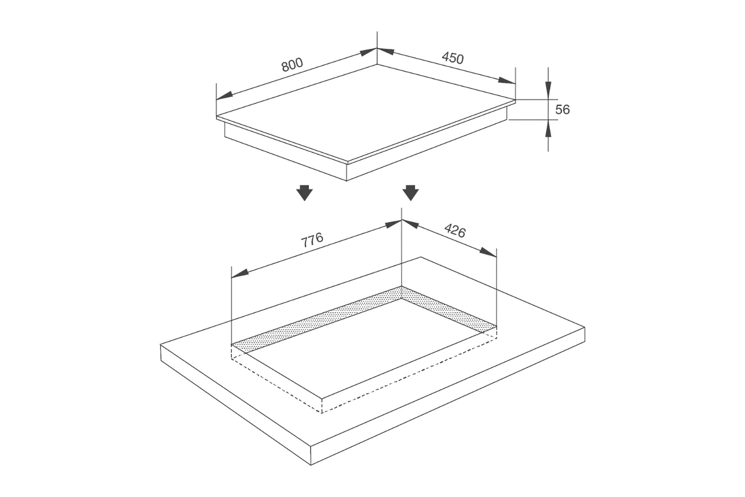 Bếp từ âm Malloca Skylux MH-803