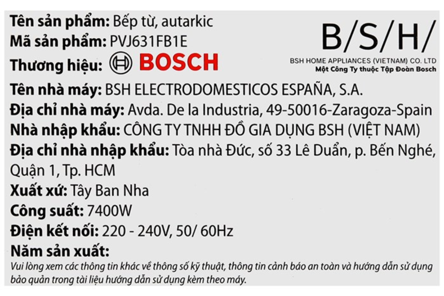 Bếp Từ Âm Bosch PVJ631FB1E Series 6 | 03 Vùng Nấu Ghép Nối