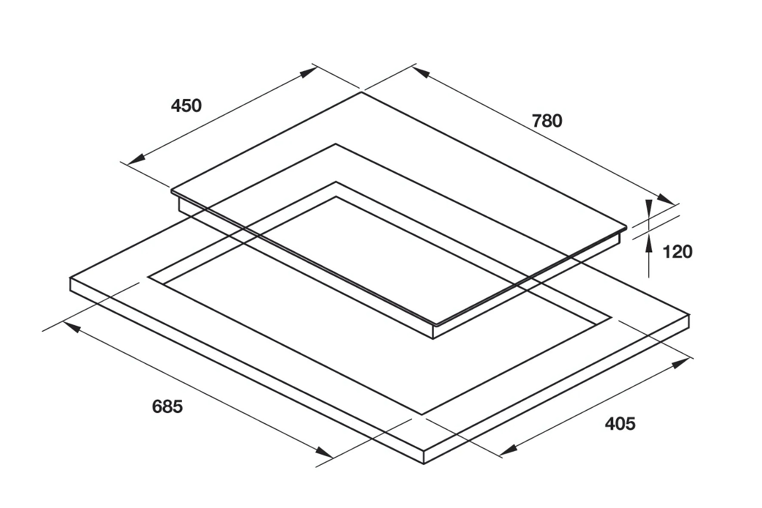 Bếp Gas Hafele HC-G783B (538.66.477) - Bếp Âm 03 Vùng Nấu