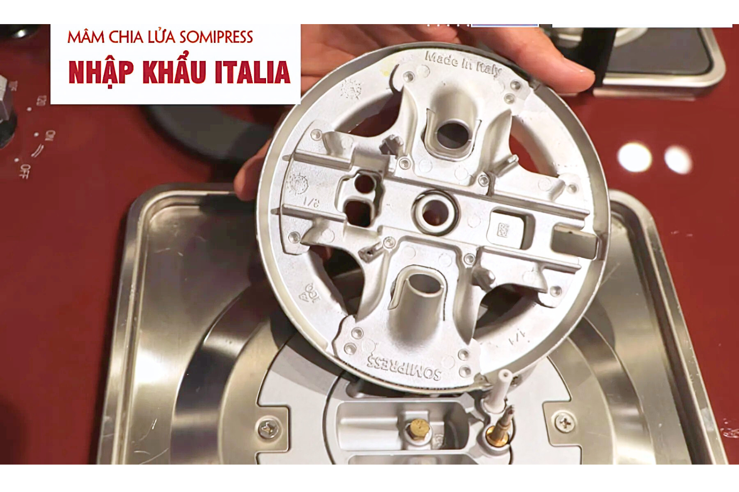 Bếp Gas Malloca AS 930R - Bếp Âm 03 Vùng Nấu