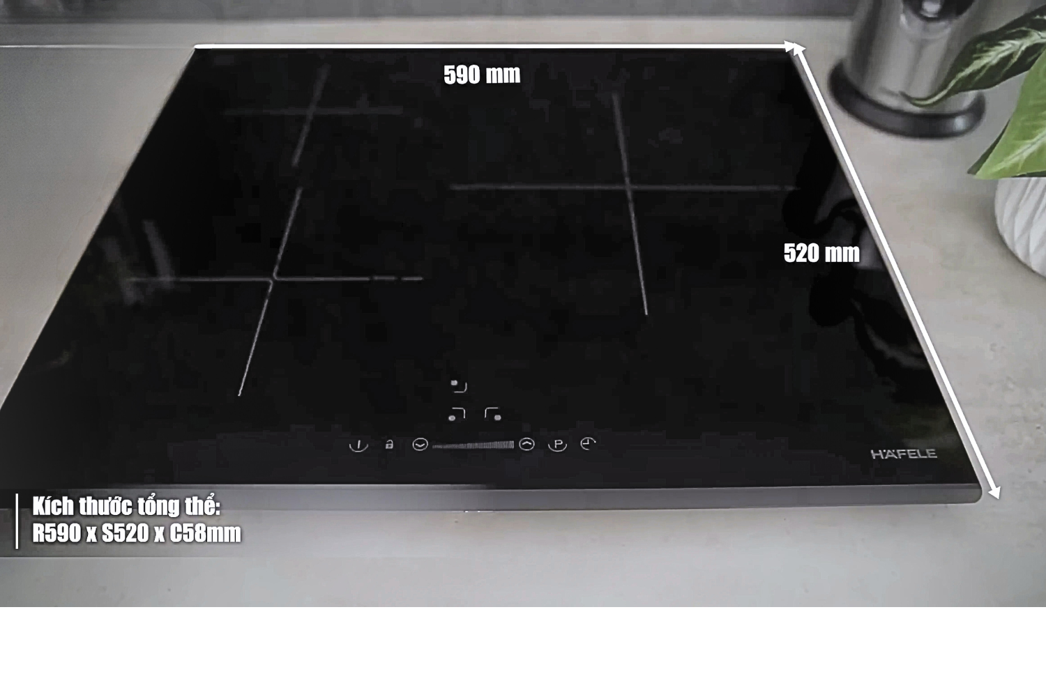 Bếp từ 3 vùng nấu Hafele HC-I603B