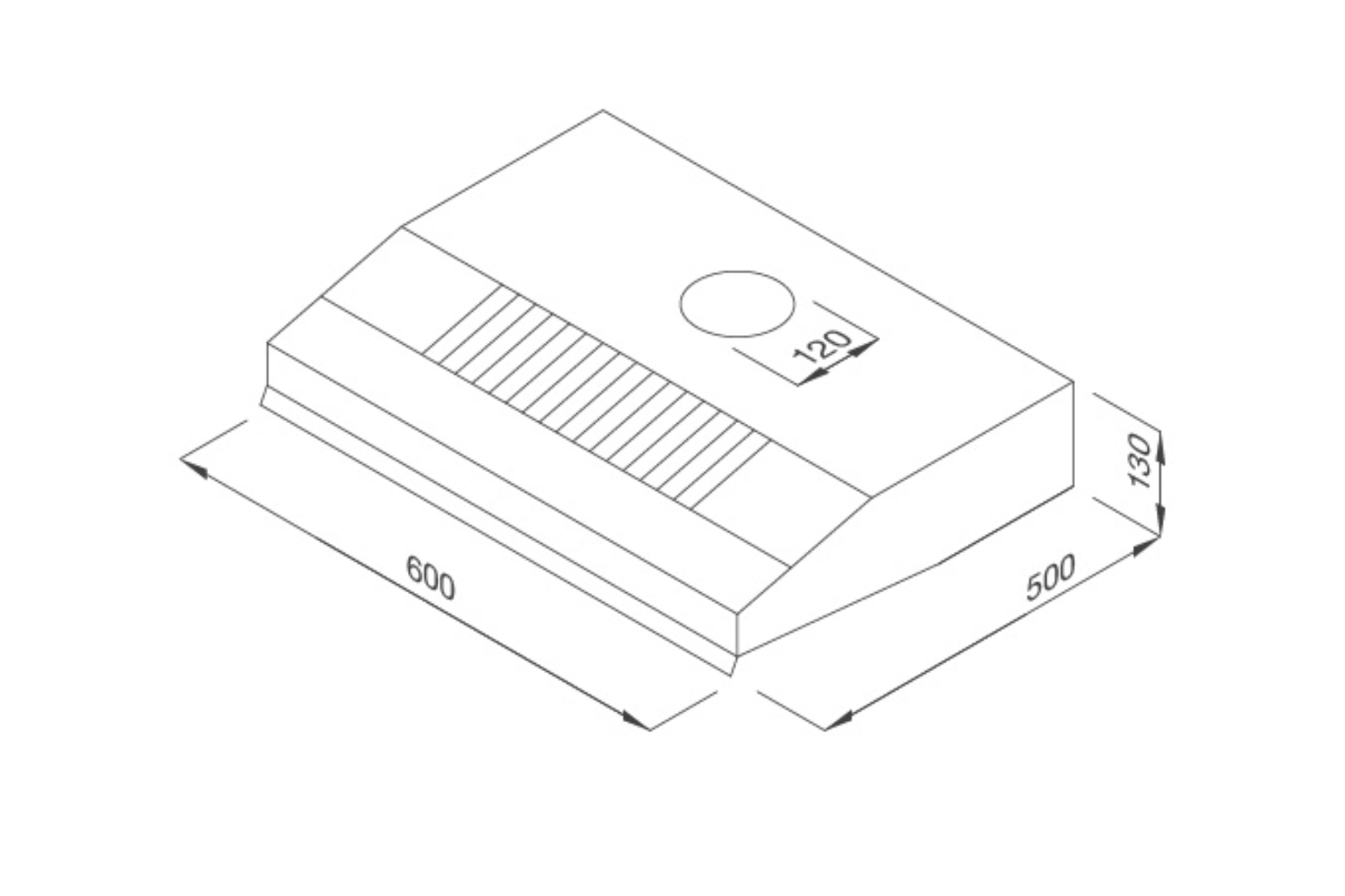 Máy hút mùi âm tủ Malloca H342.6 TC