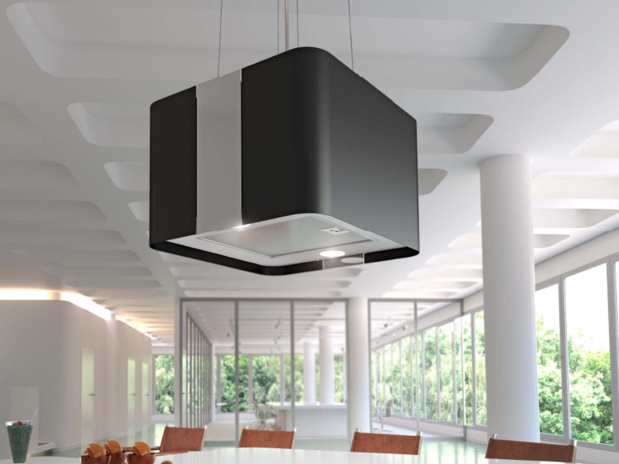 Máy hút mùi đảo Malloca CUBE F-181