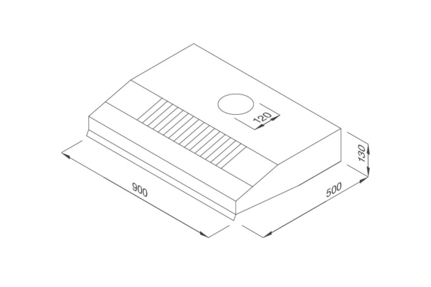 Máy hút mùi âm tủ Malloca H342.9 TC
