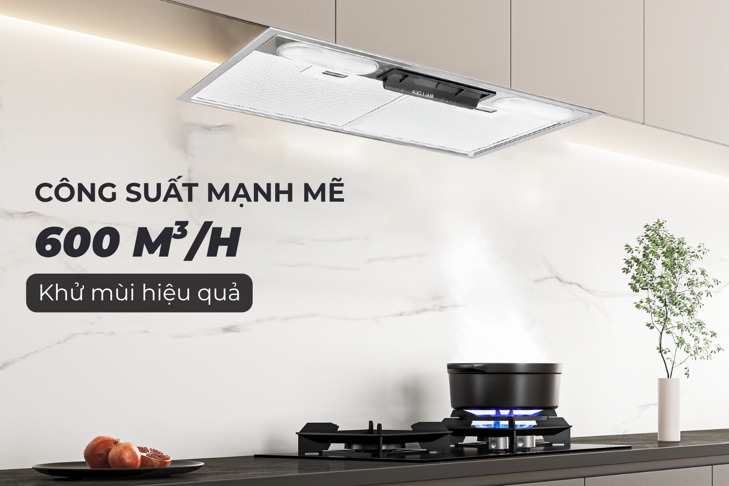 Máy hút mùi âm tủ Malloca K1153 | 53 cm
