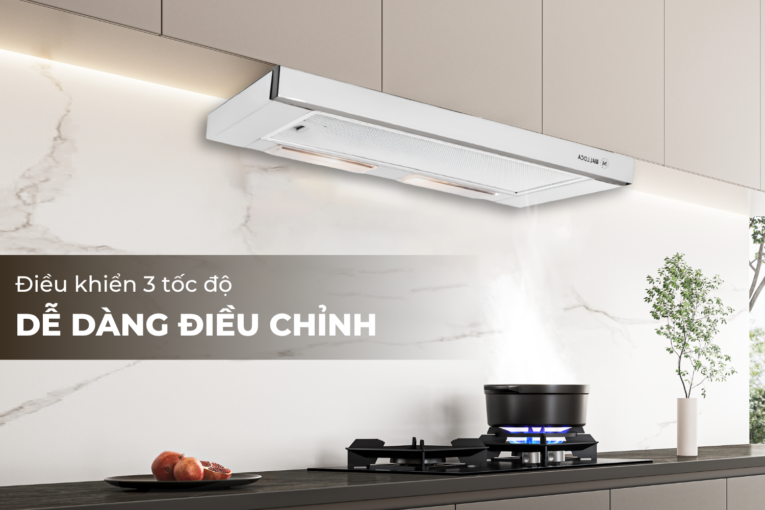 Máy hút mùi âm tủ Malloca K1506 | 60 cm