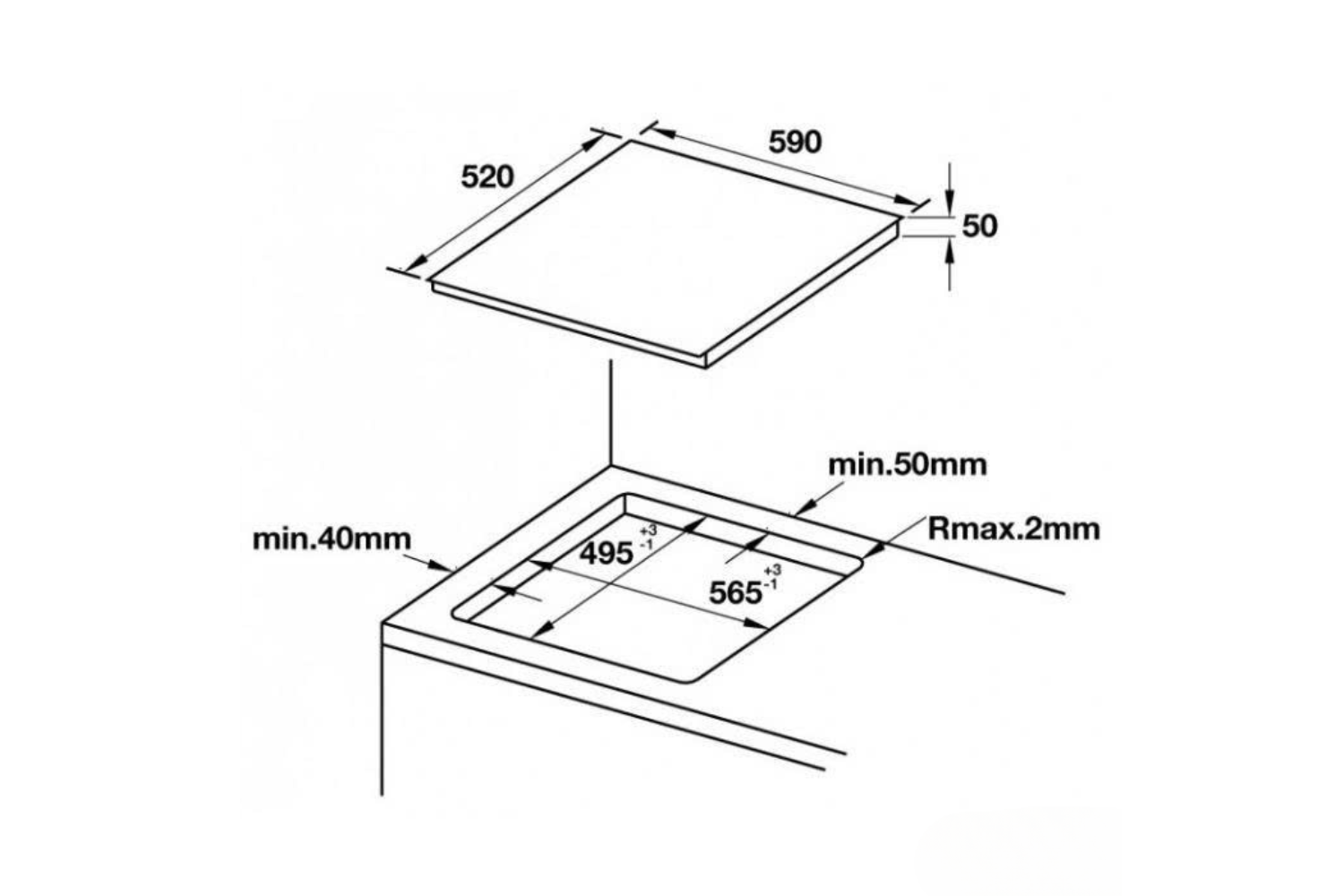 Bếp Từ Âm Hafele HC-IF60D (536.01.911) | 04 Vùng Ghép Nối