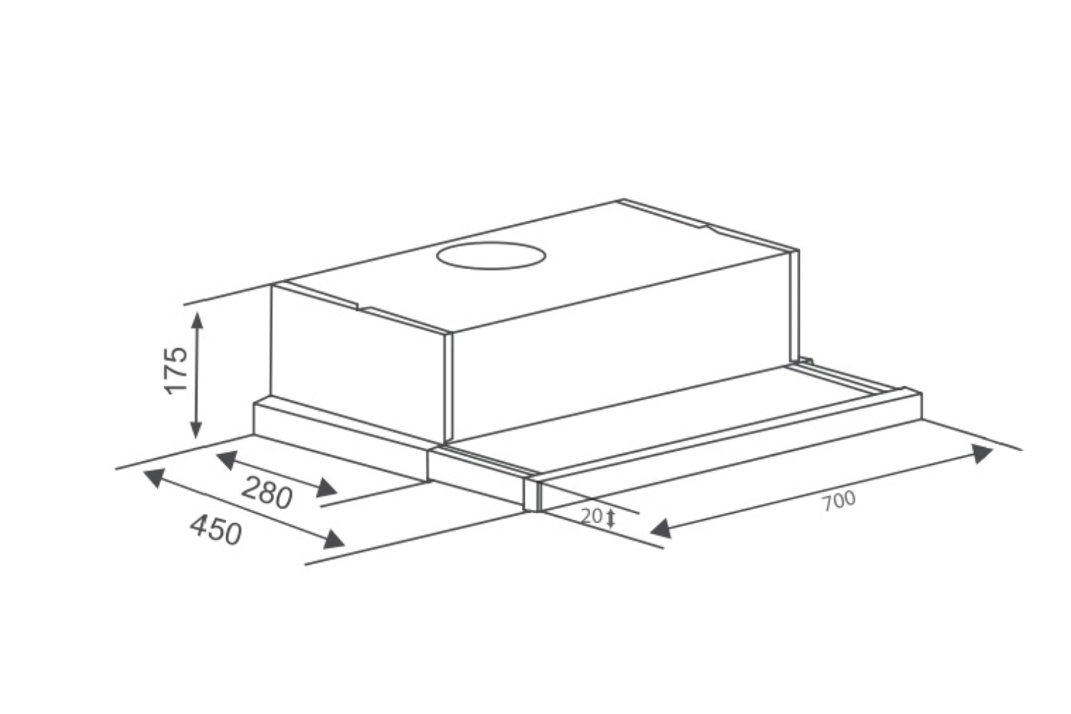 Máy hút mùi âm tủ Canzy CZ 600GM