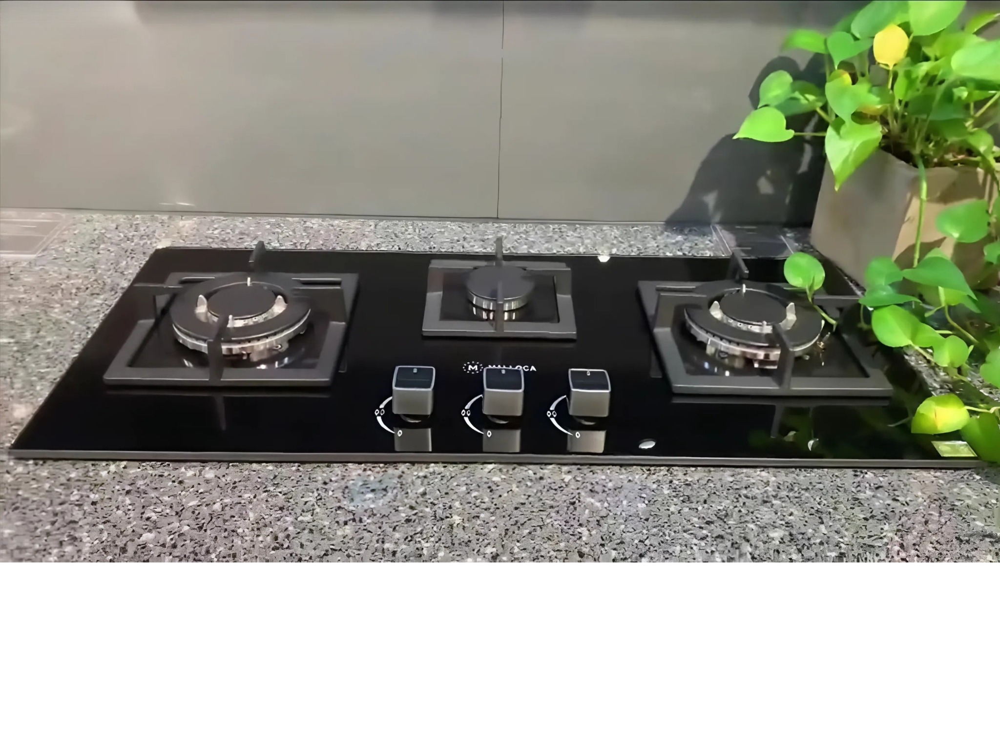 Bếp Gas Malloca AS 9503B - Bếp Âm 03 Vùng Nấu