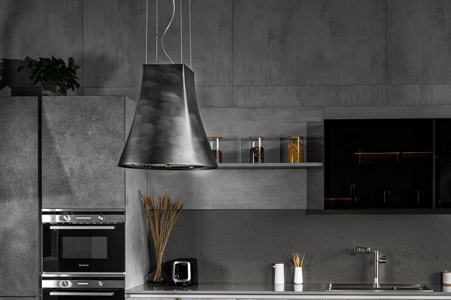 Máy hút mùi đảo Malloca ADEL P-3810