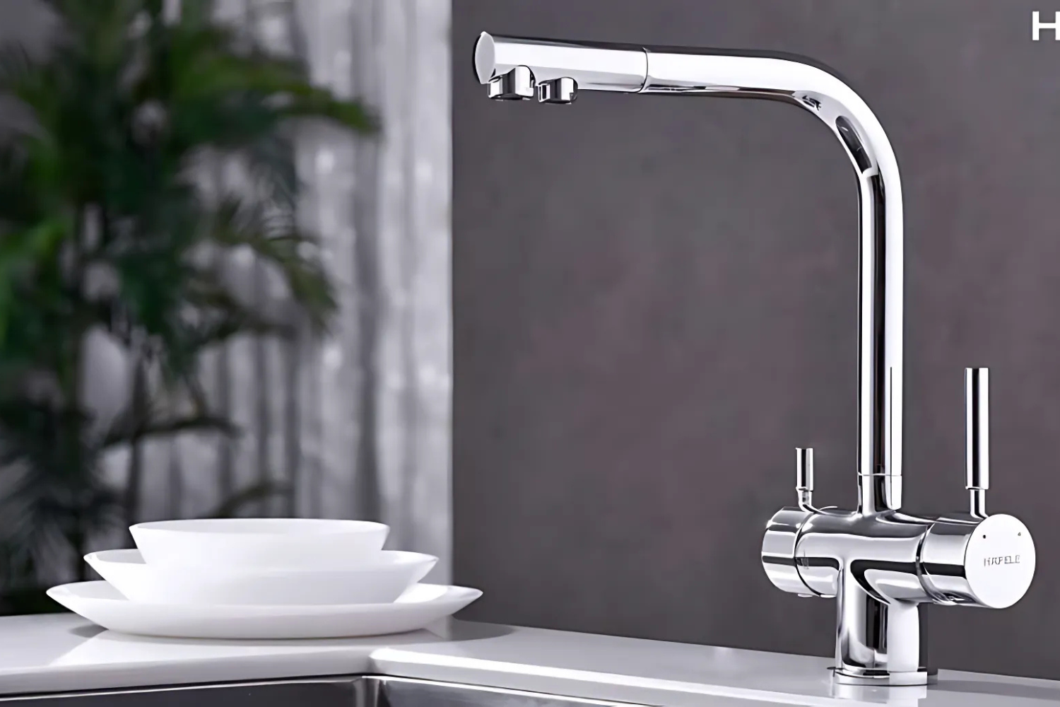 Vòi Rửa Bát 3 Đường Nước Hefele HT21-CH2F271 (577.55.210) | Đồng Thau Mạ Chrome