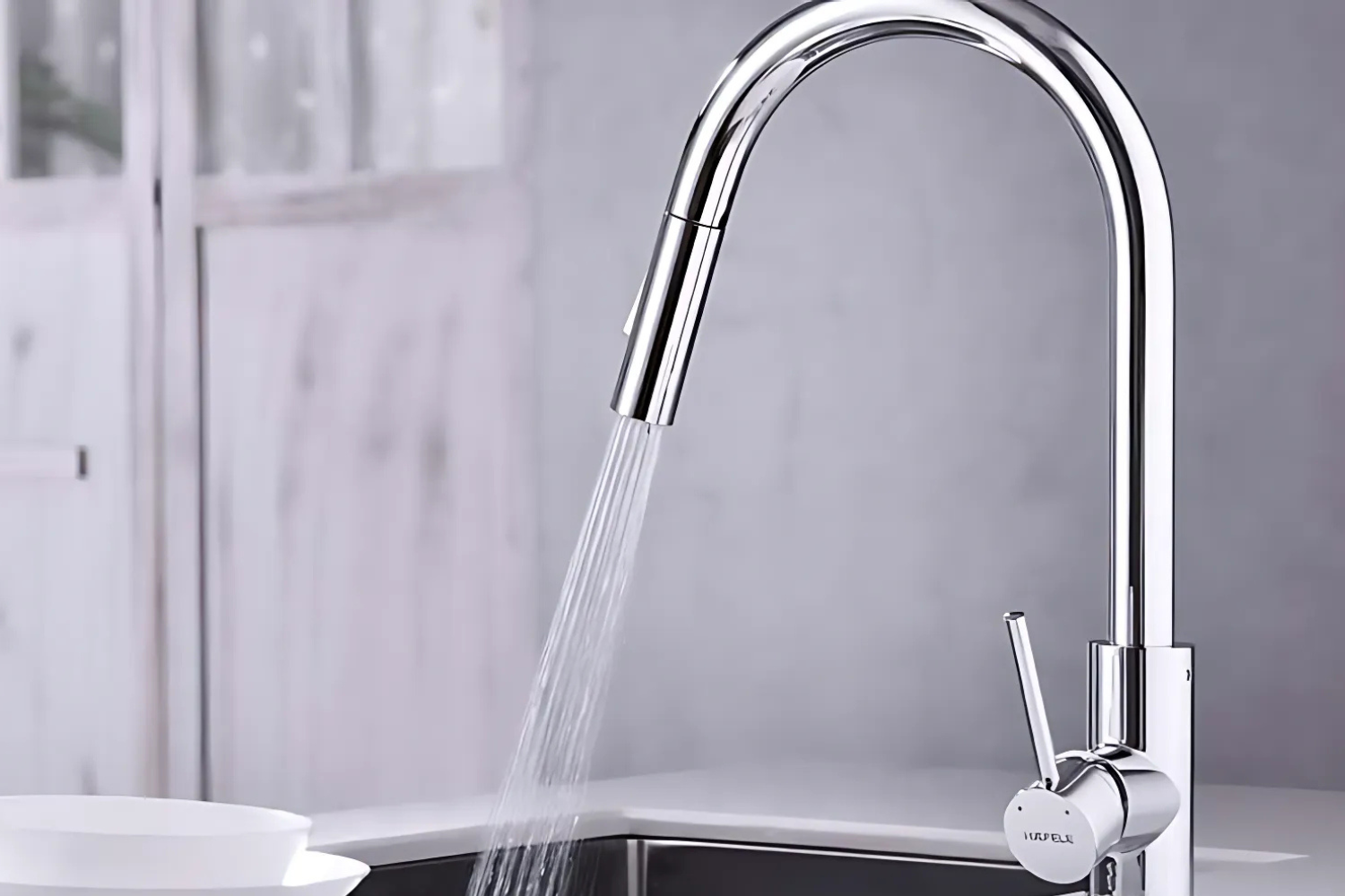 Vòi Rửa Bát Nóng Lạnh Dây Rút Hafele HT21-CH1P287 (577.55.230) | Đồng thau mạ Chrome