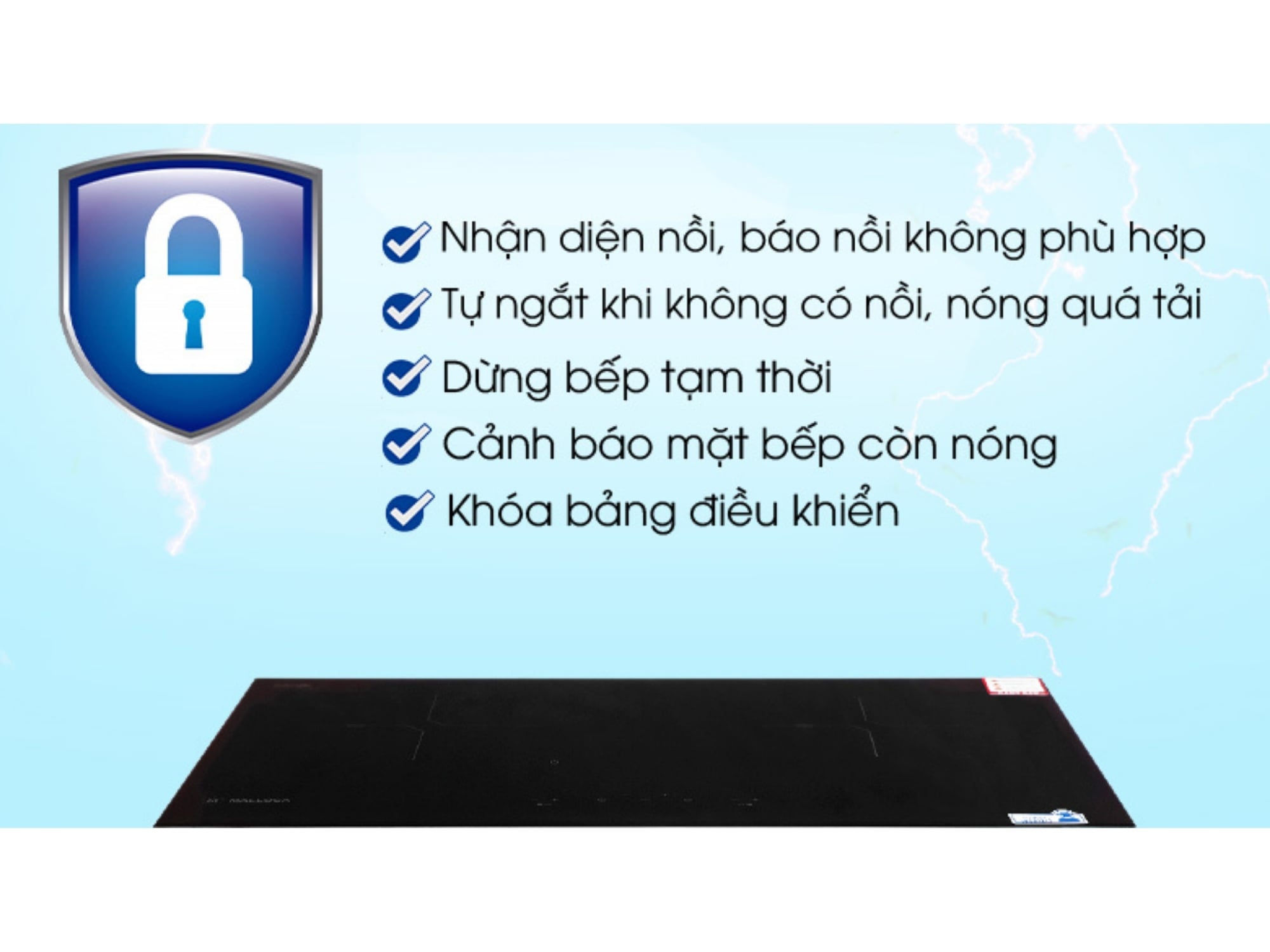 Bếp Từ Đôi Malloca MH-02I N | Lắp Âm 02 Vùng Nấu
