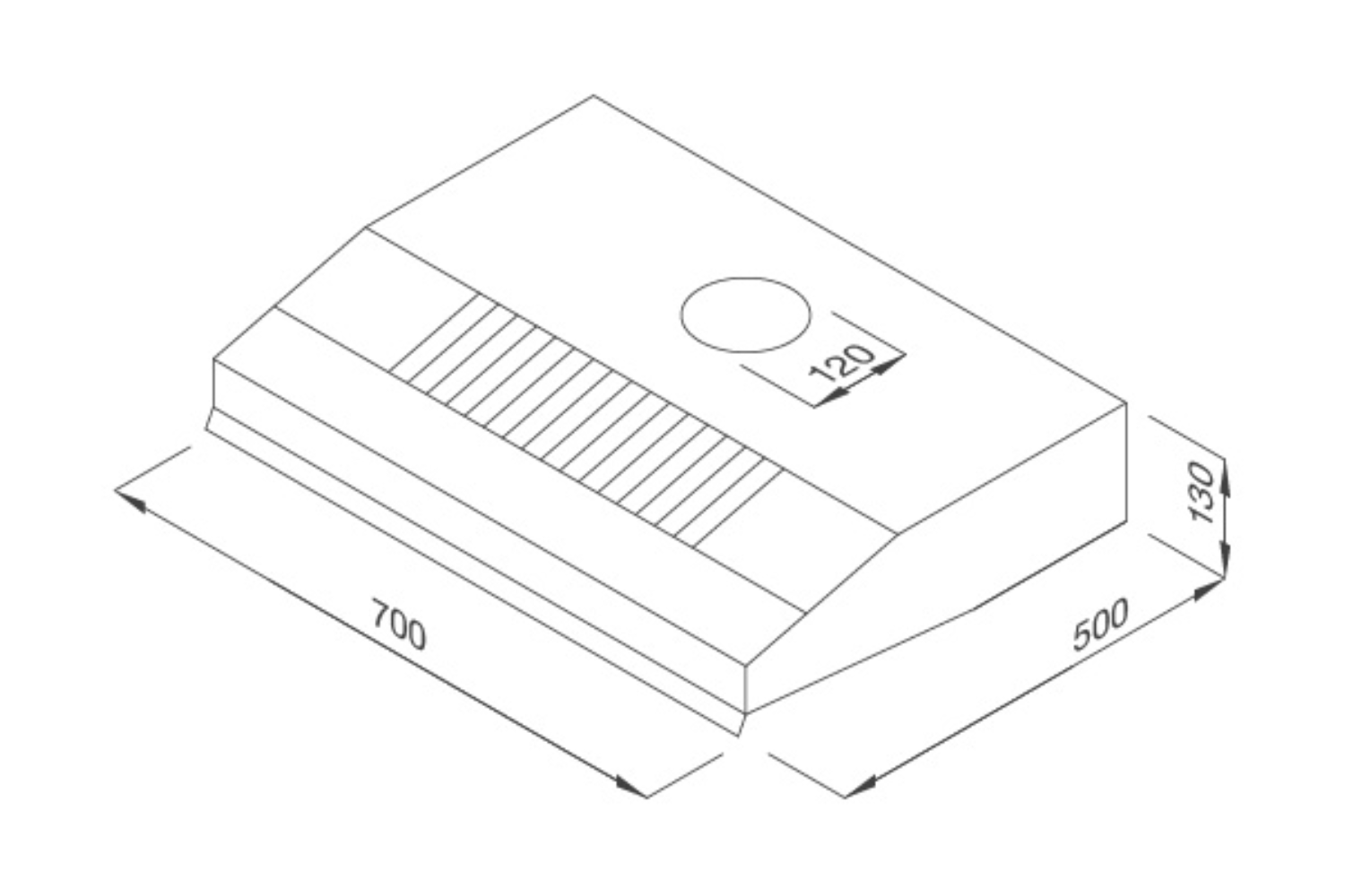 Máy hút mùi âm tủ Malloca H342.7 TC
