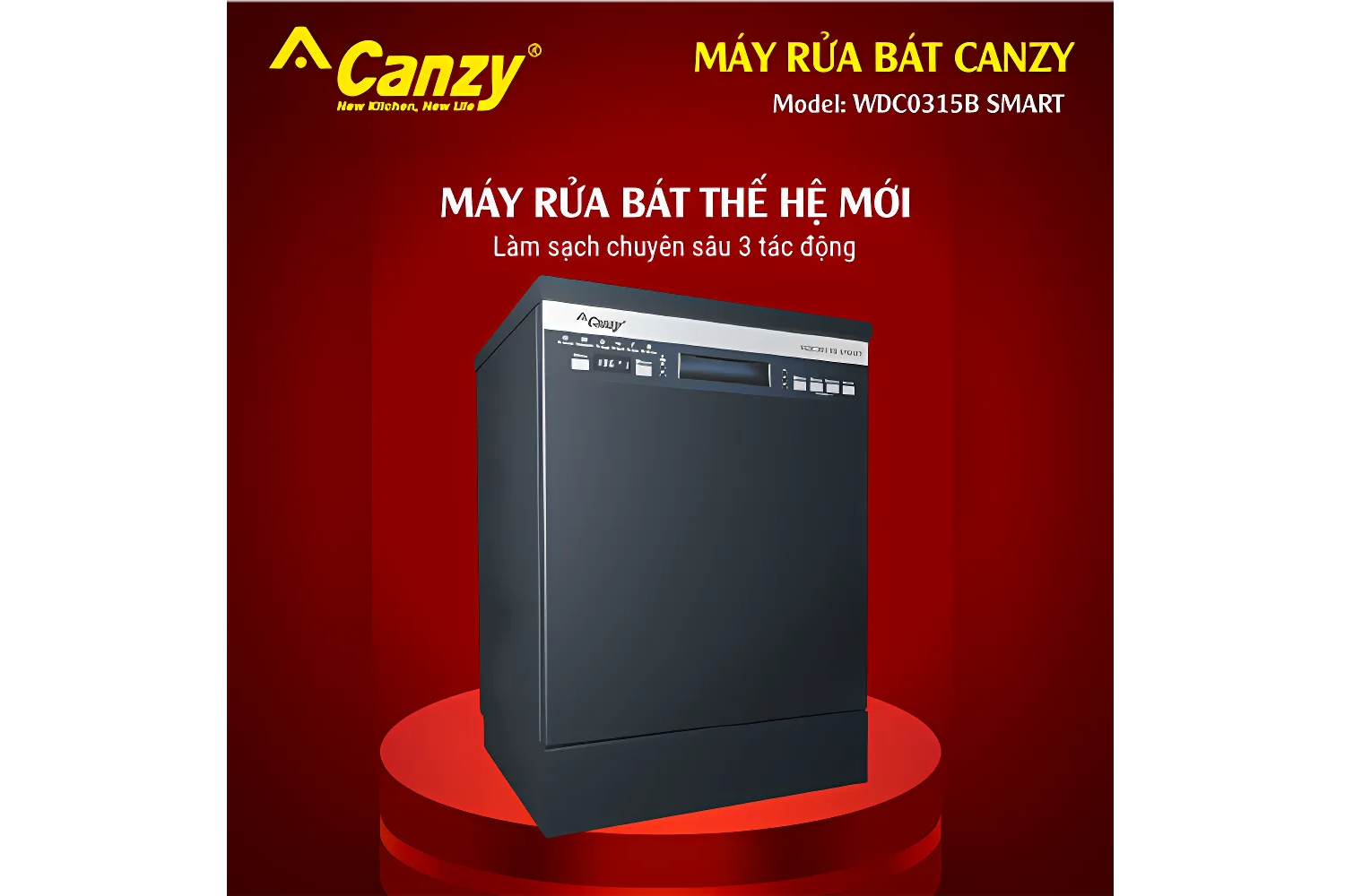 Máy Rửa Bát Độc Lập/Lắp Âm Canzy CZ WDC0315B SMART