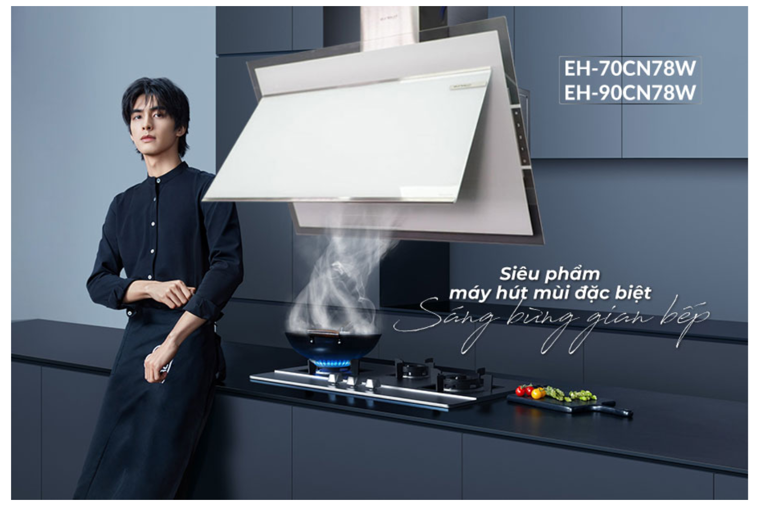 Hút mùi gắn tường Eurosun EH-70CN78W | 70 cm