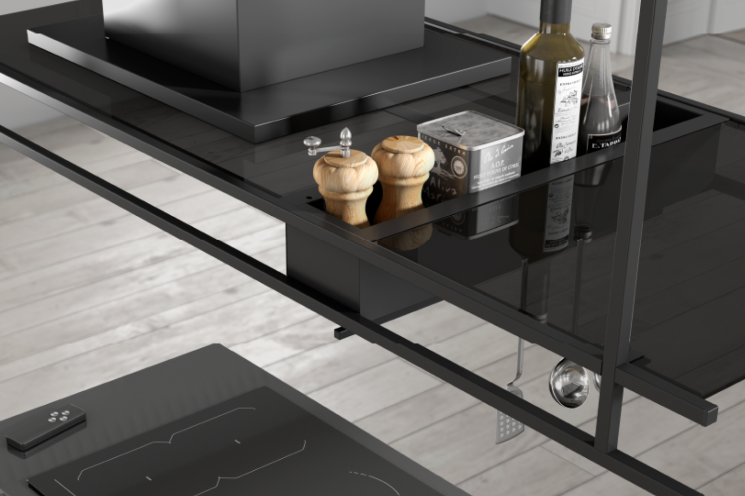 Máy hút mùi đảo Malloca INDUST K140B