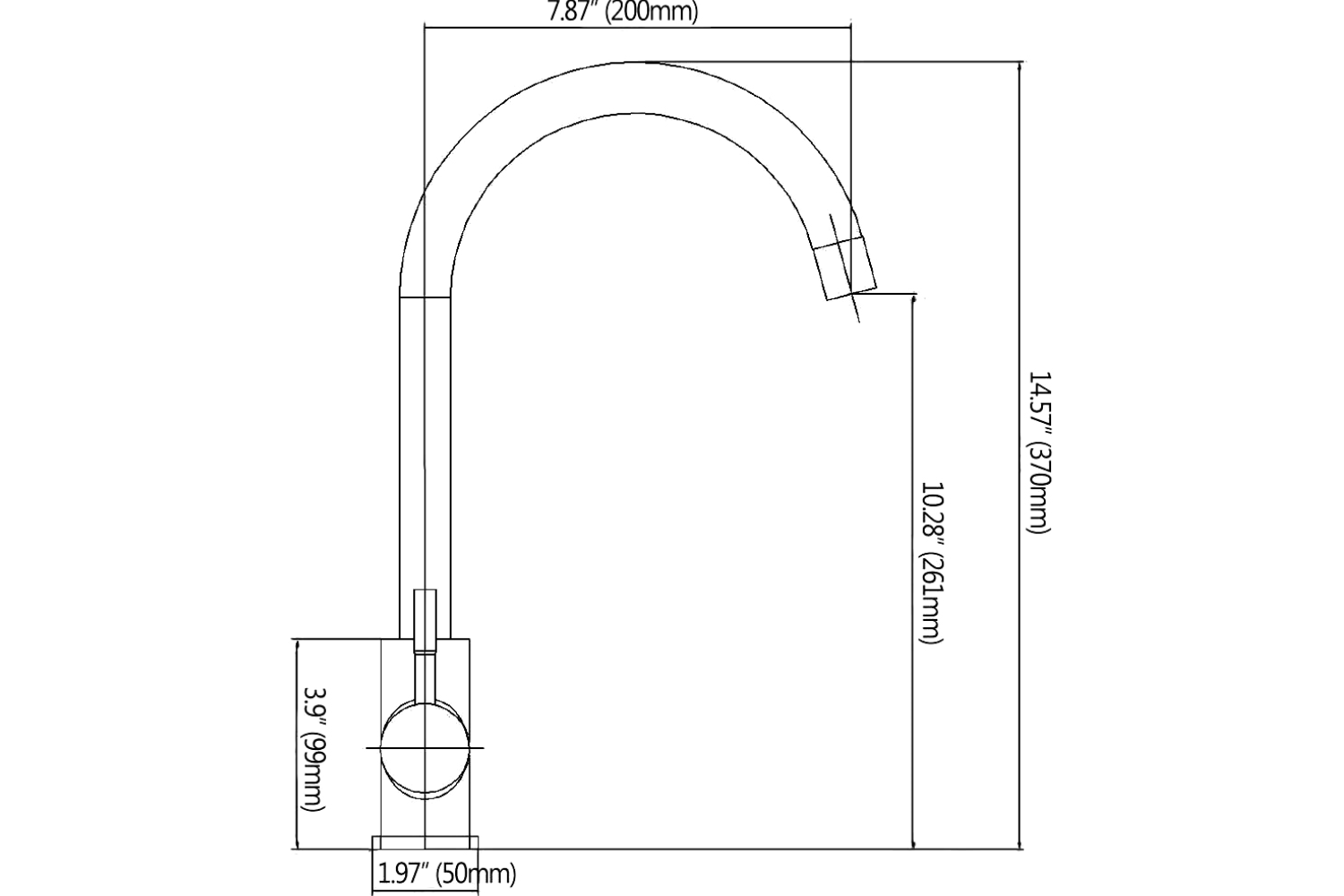 Vòi Rửa Bát Nóng Lạnh Dây Rút Eurosun SKYLAND S-K025S | Inox 304