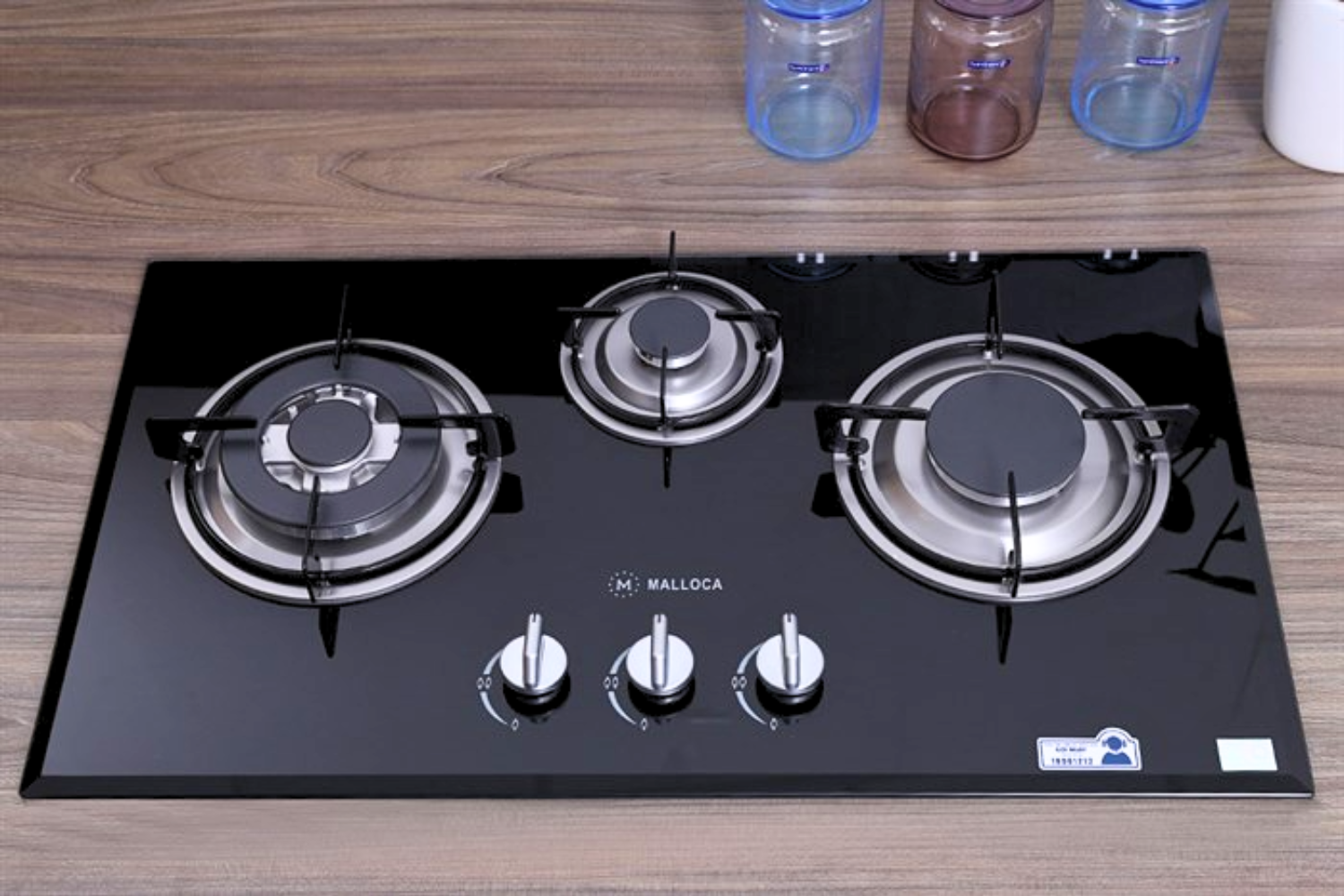 Bếp Gas Malloca GHG 733B - Bếp Âm 03 Vùng Nấu