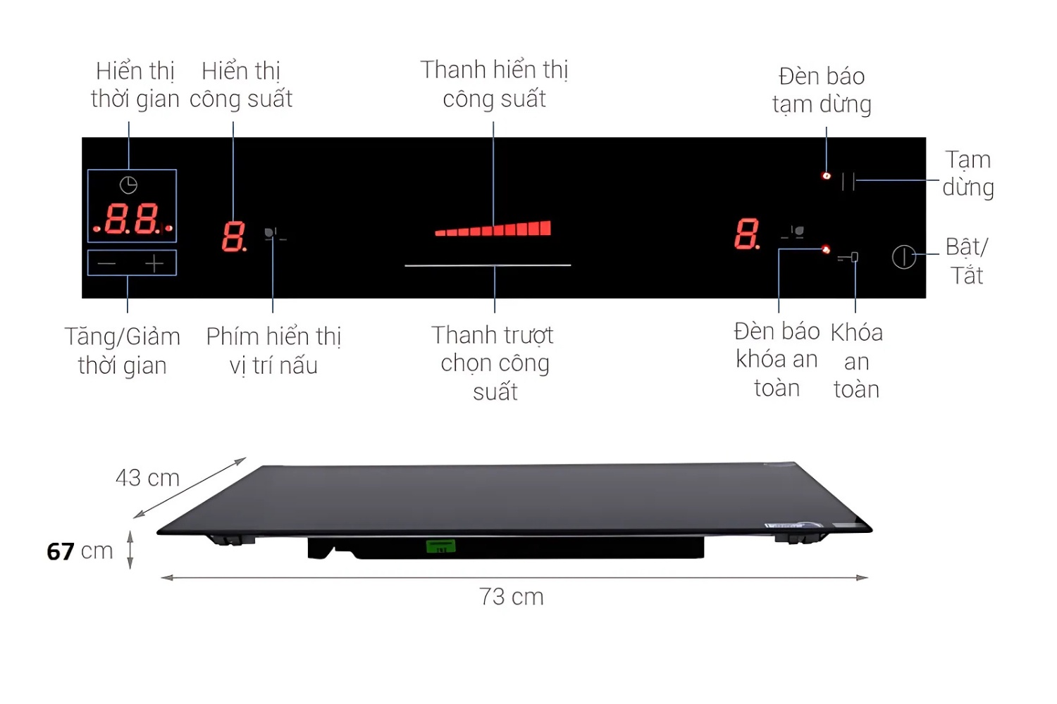 Bếp từ Malloca MI 732 SL