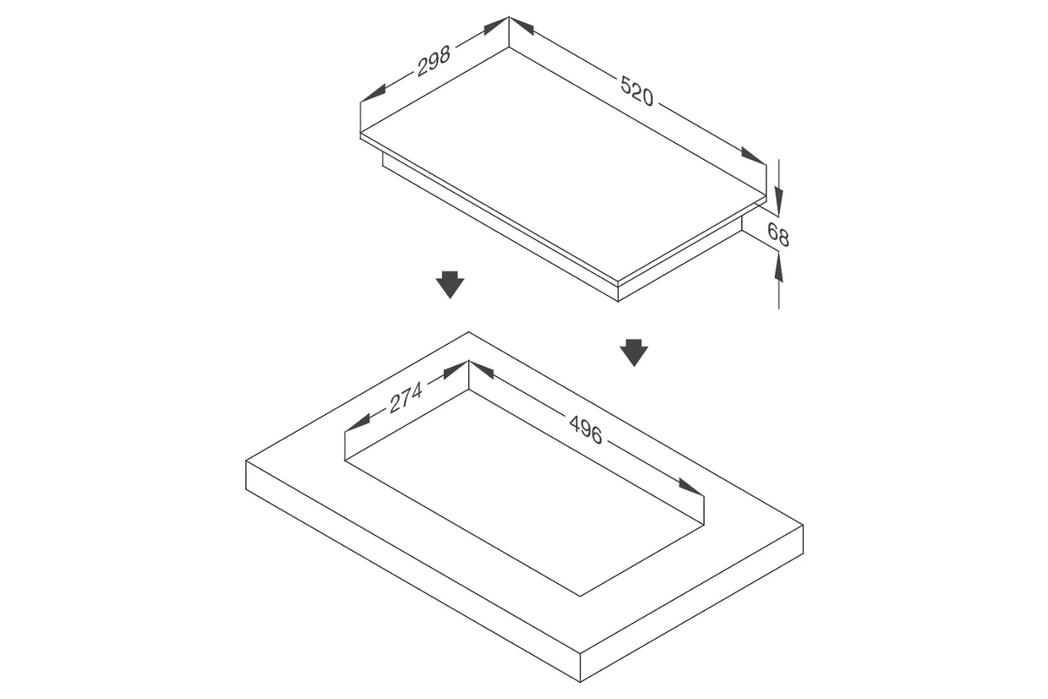 Bếp Từ Đôi Domino Malloca MDI 302