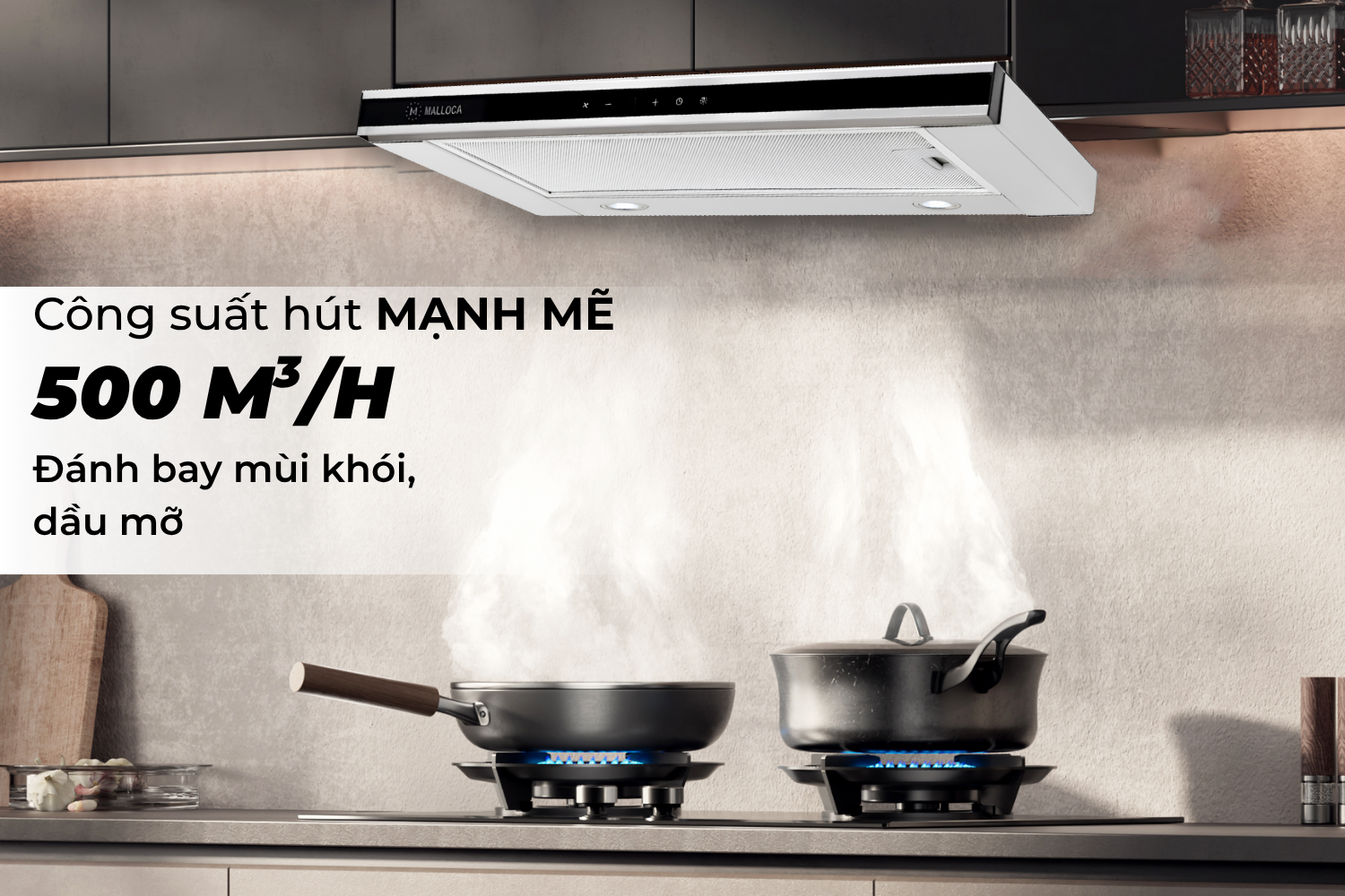 Máy hút mùi âm tủ Malloca K1506 TC