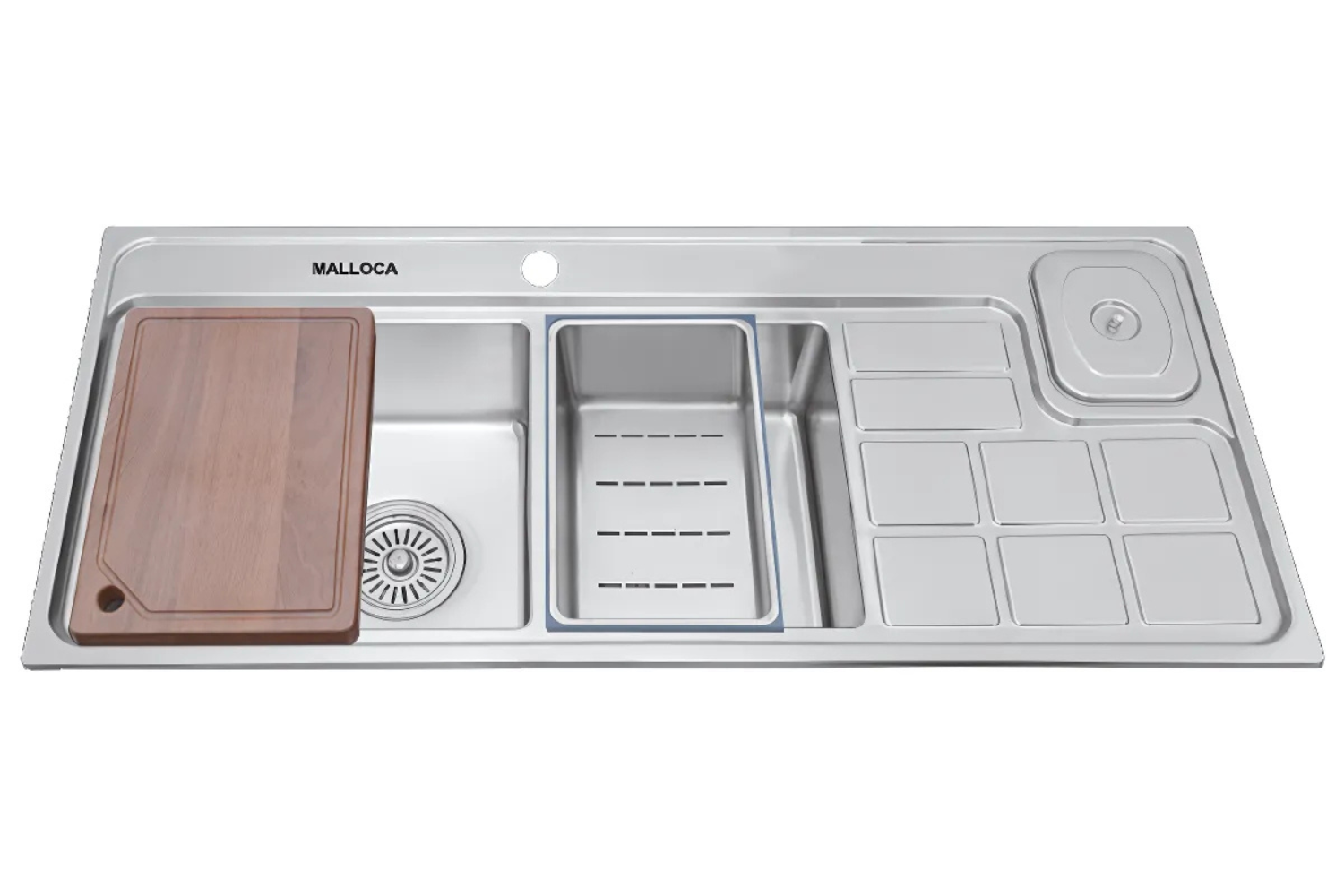 Chậu Rửa Bát 2 Hố Inox 304 Malloca MS 8817 N