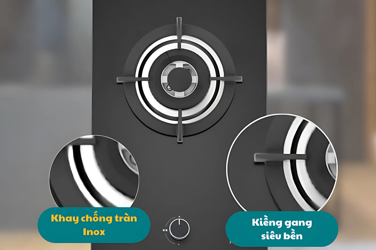 Bếp Gas Đơn Domino Hafele HC-G301B - Bếp Âm 01 Vùng Nấu