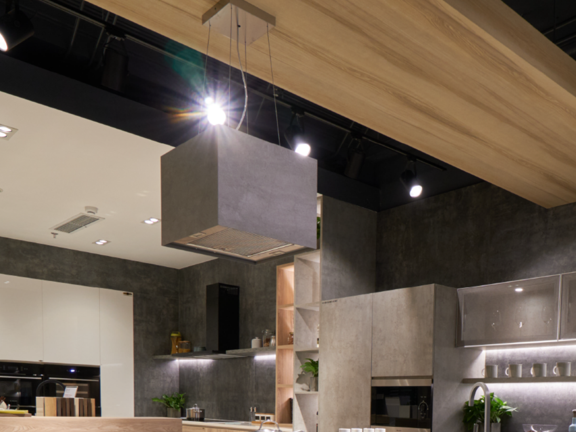 Máy hút mùi đảo Malloca CONCRETE K-400