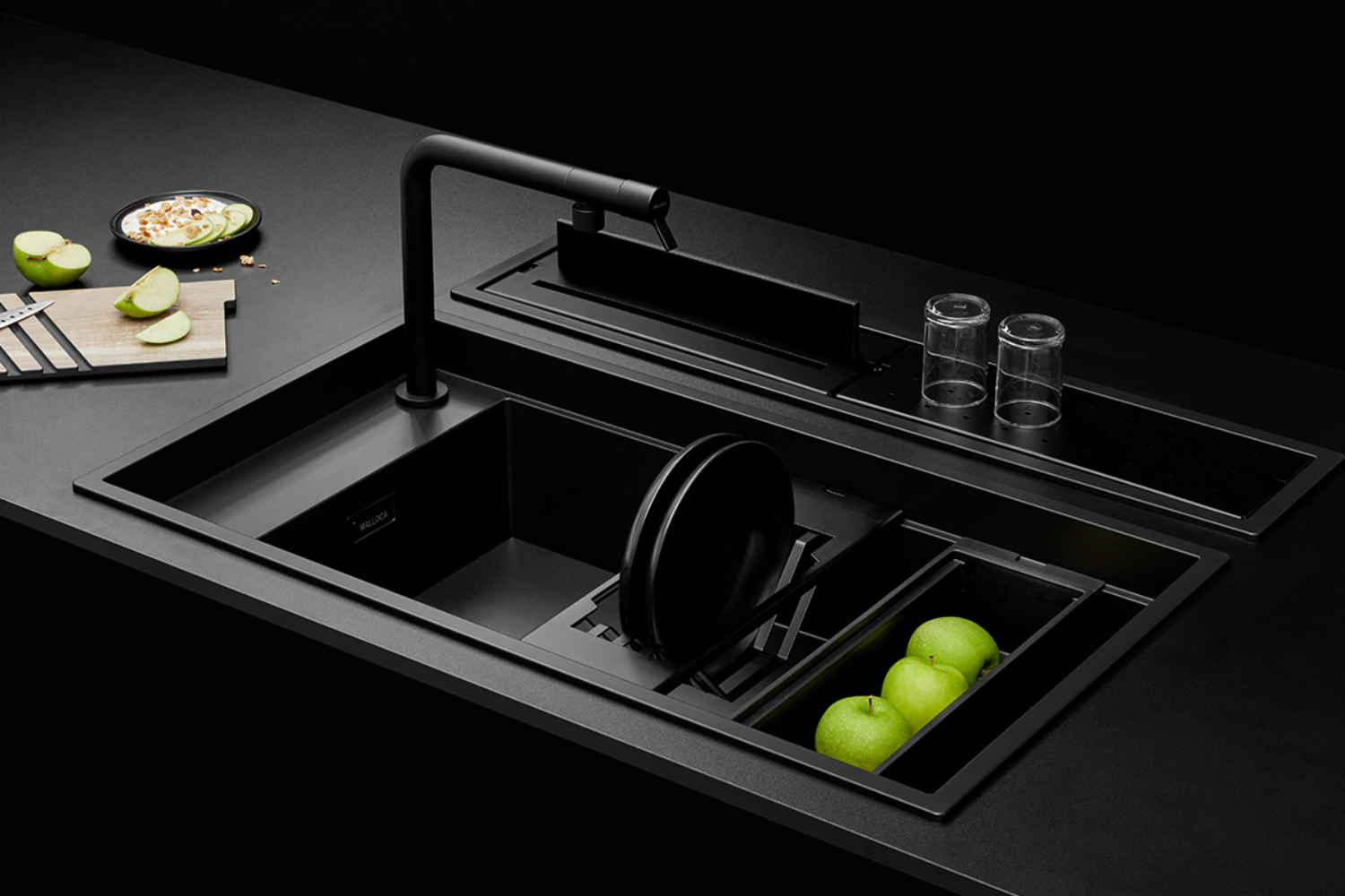 Chậu Rửa Bát 2 Hố Bằng Đá Granite Malloca MYST K86S - MYST K86L