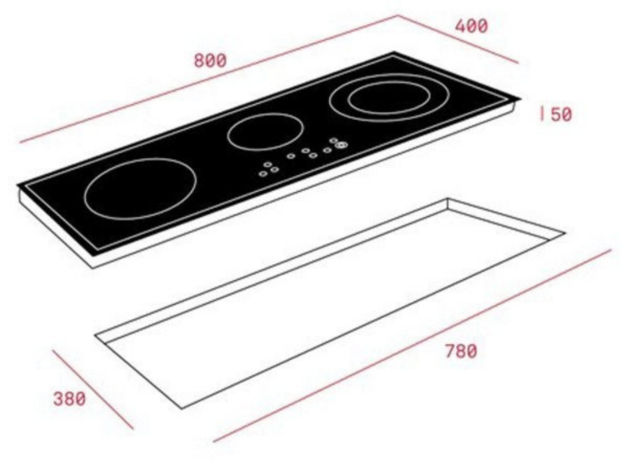 Bếp Từ Teka IZC 83620 MST BK | Lắp Âm 3 Vùng Nấu