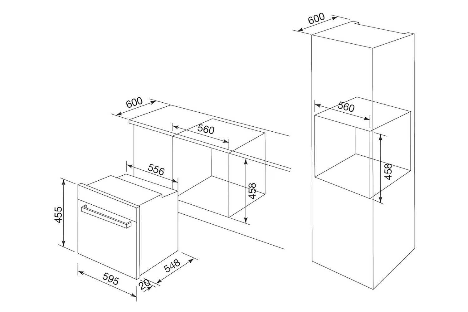 Lò Nướng Vi Sóng Malloca MW-944TF | Lắp Âm 44 Lít