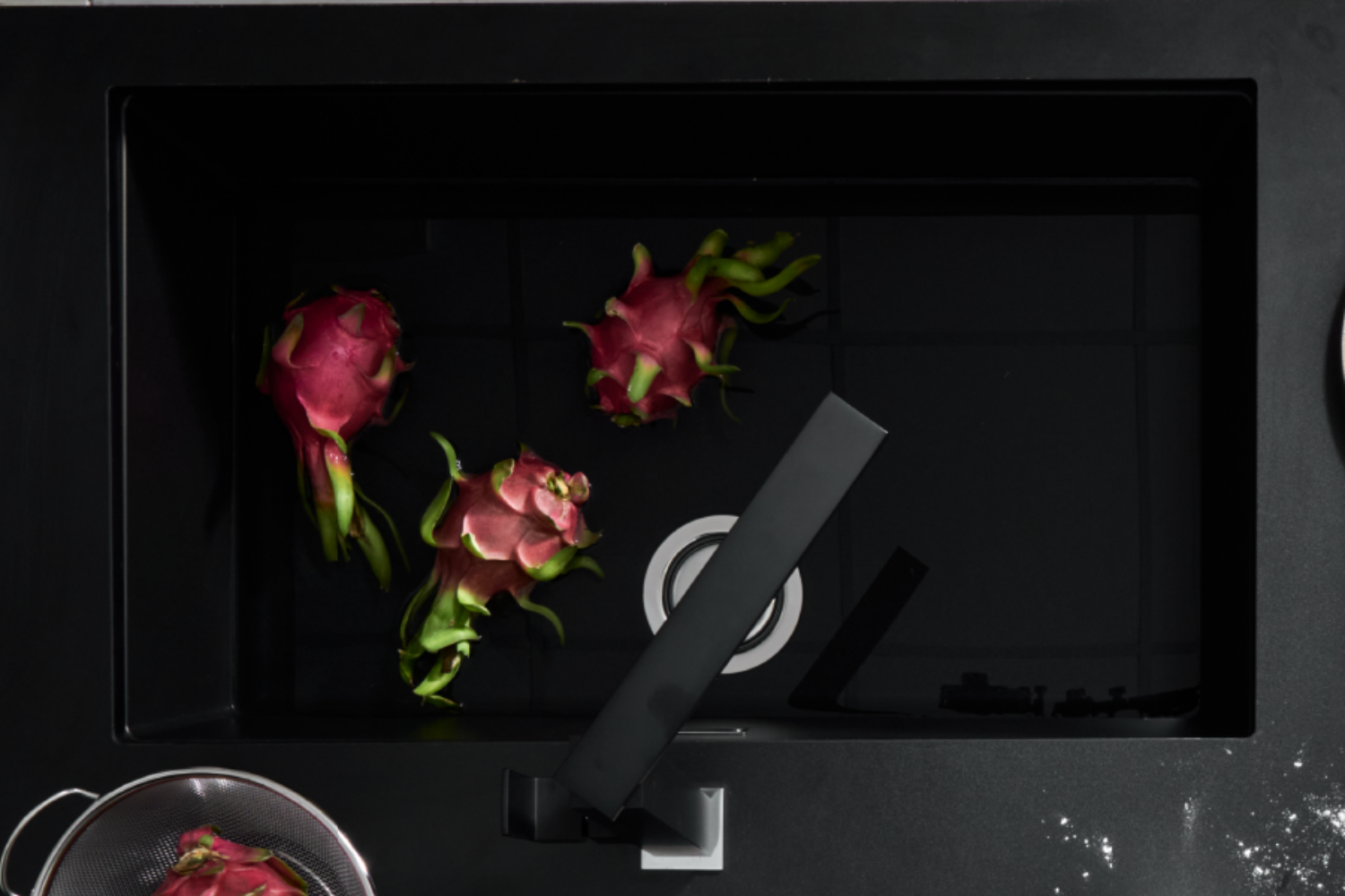 Chậu Rửa Bát 1 Hố Bằng Đá Granite Malloca ZEN K-13040 | Màu Đen