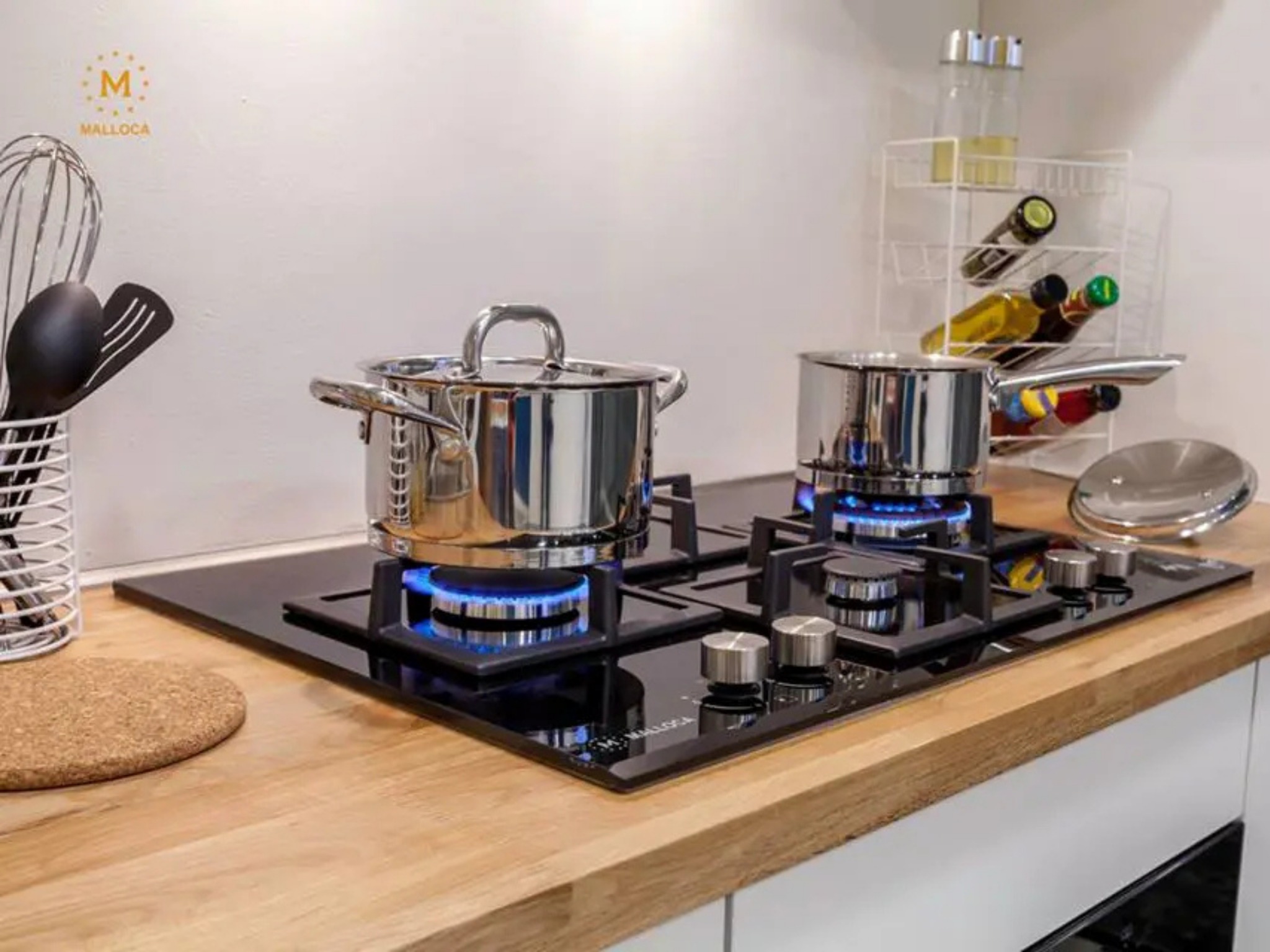 Bếp Gas Malloca GHG724-MCB - Bếp Gas Âm 04 Vùng Nấu