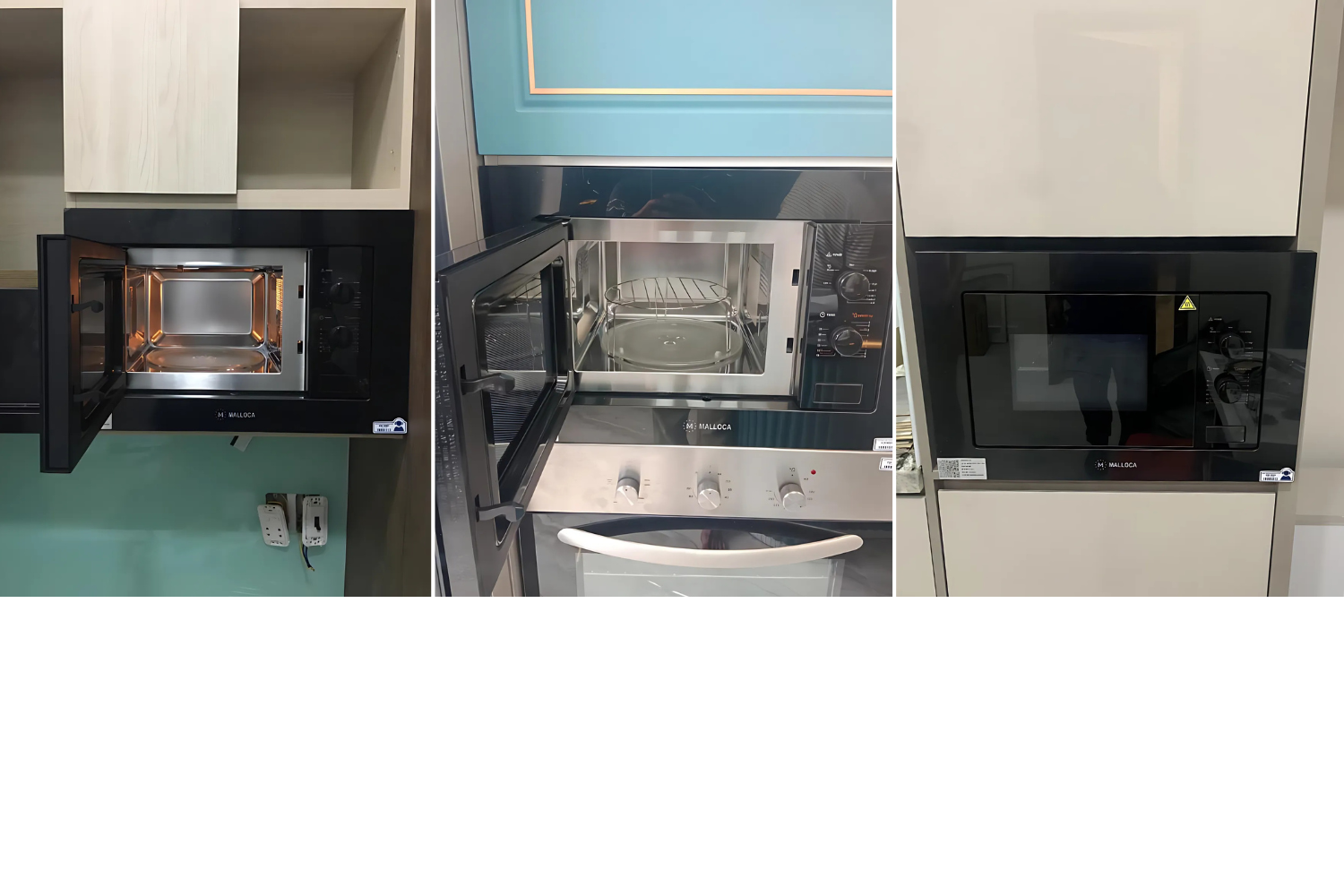 Lò Vi Sóng Có Nướng Malloca MW-820B | Lắp Âm 20 Lít