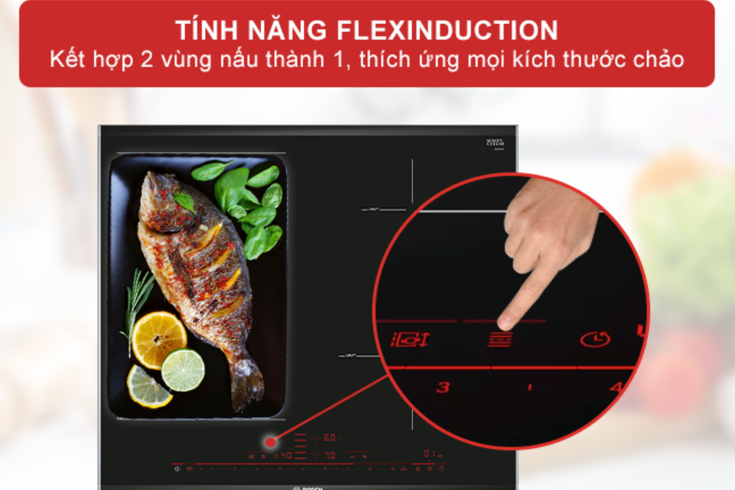 Bếp Từ Âm Bosch PXE675DC1E Serie 6 | 04 Vùng Nấu