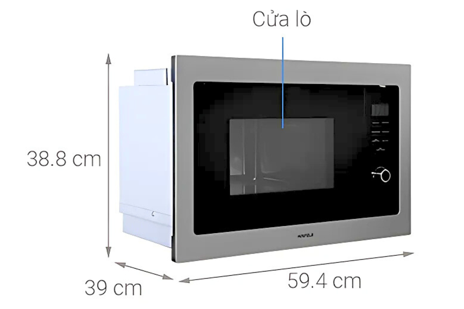 Lò Vi Sóng Có Nướng Hafele HM-B38A (535.34.000) | Lắp Âm 25 Lít