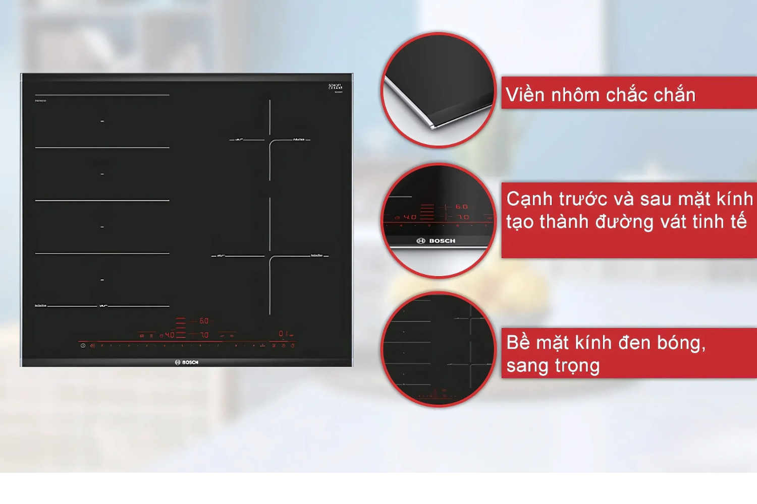 Bếp Từ Âm Bosch PXE675DC1E Serie 6 | 04 Vùng Nấu