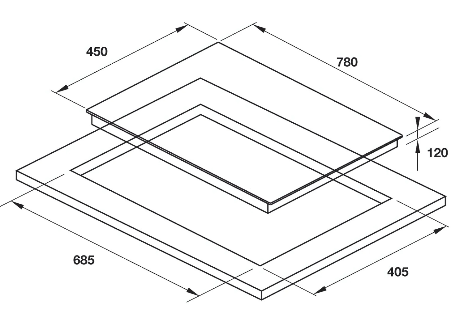 Bếp Gas Đôi Hafele HC-G782B (538.66.507) - Bếp Âm 02 Vùng Nấu