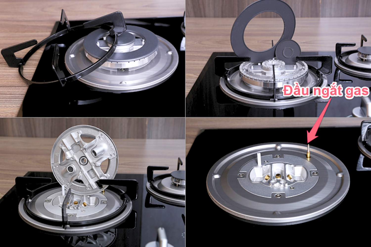 Bếp Gas Malloca GHG 733B - Bếp Âm 03 Vùng Nấu