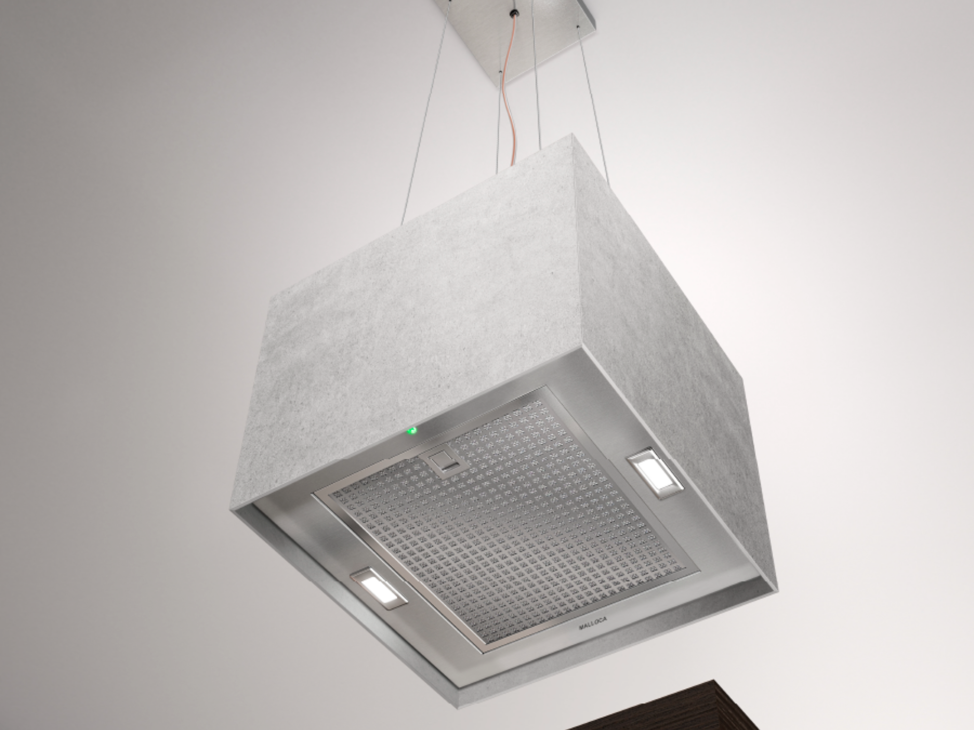 Máy hút mùi đảo Malloca CONCRETE K-400